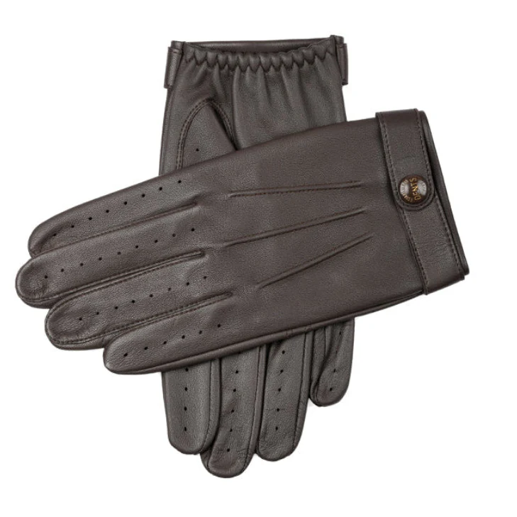 Men’s Heritage Touchscreen Three-Point Leather Driving Gloves - Image 3
