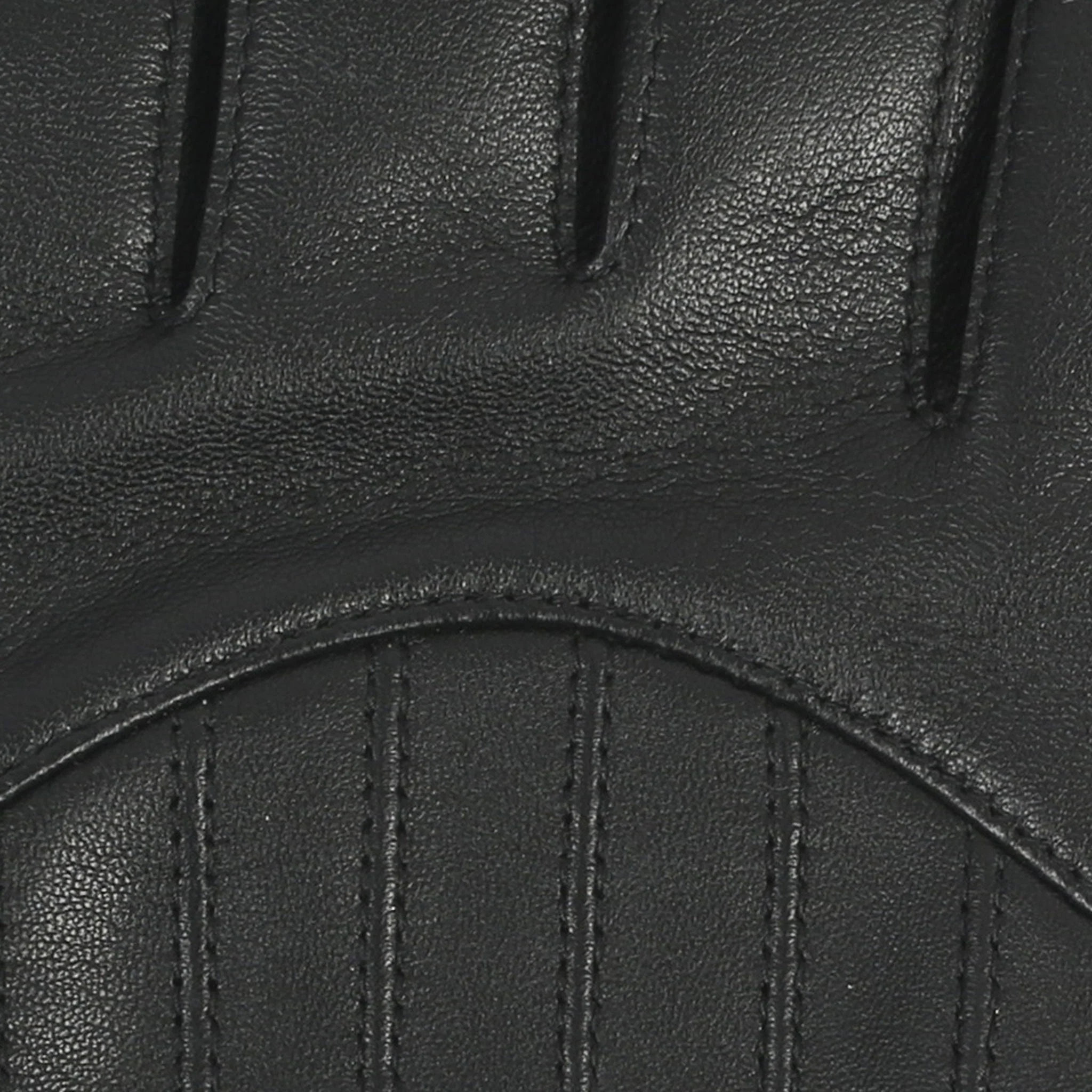 Men’s Touchscreen Wool Blend-Lined Leather Gloves with Vertical Stitch Design and Knitted Cuffs - Image 9