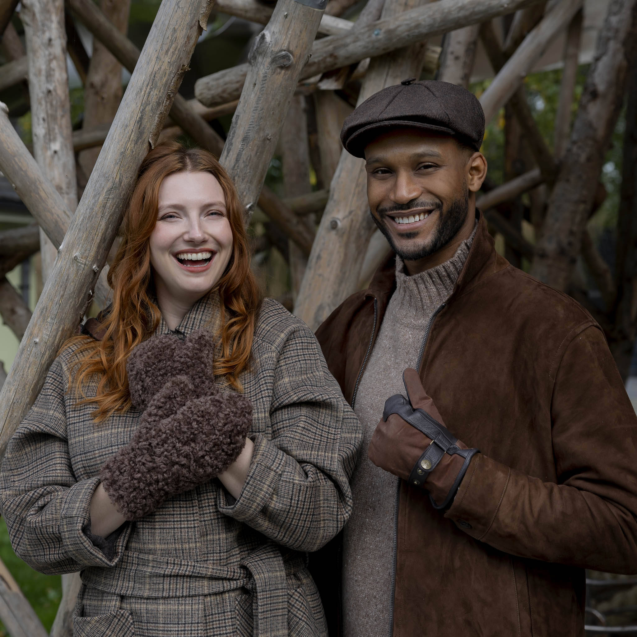 Men's Abraham Moon Plain Tweed Newsboy Cap - Image 6