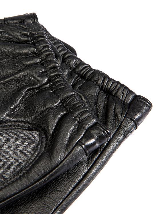 Men's Heritage Cashmere-Lined Abraham Moon Herringbone Tweed and Leather Gloves - Image 6