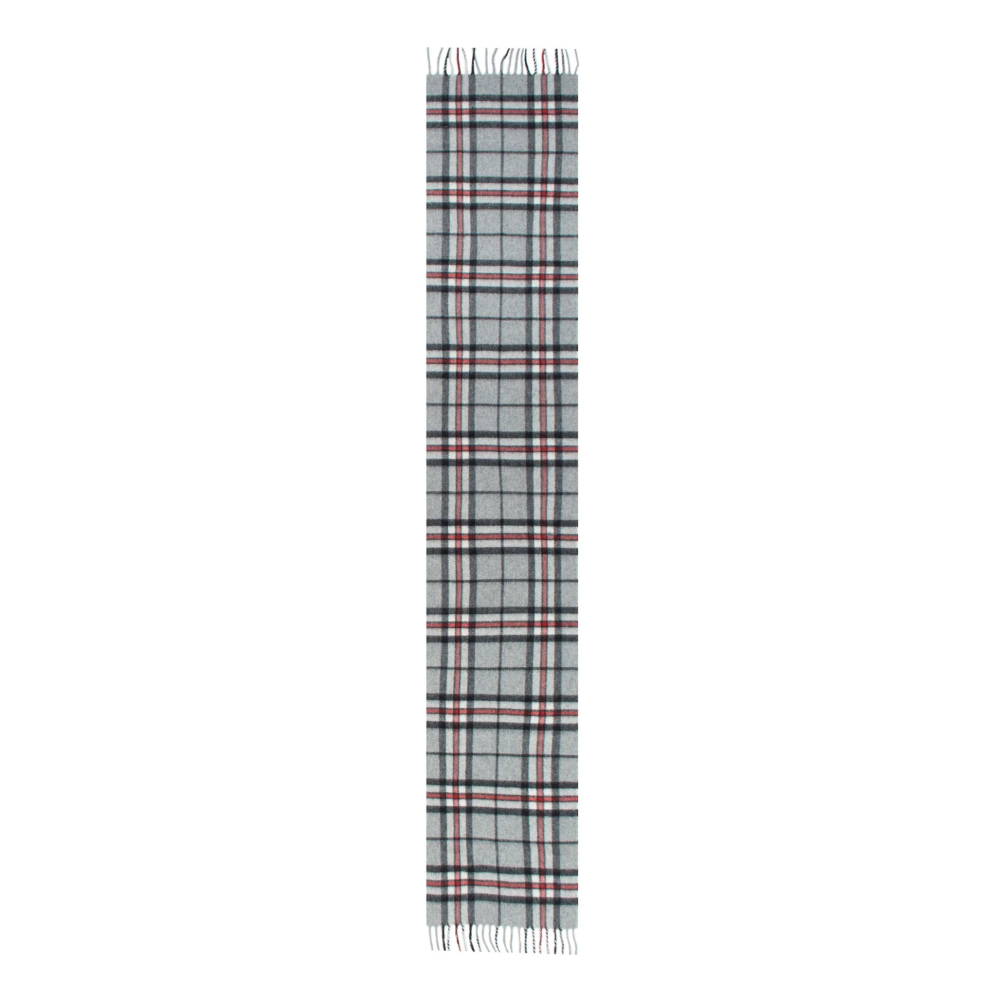 Heritage Bold Check Cashmere Scarf with Tassels and Gift Box - Image 4