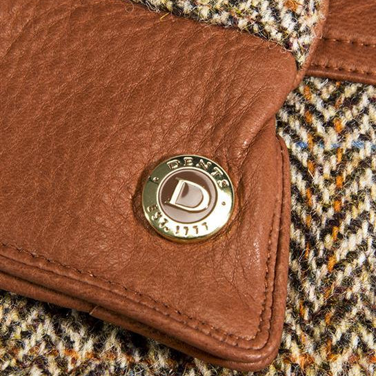 Men's Heritage Cashmere-Lined Harris Tweed and Deerskin Leather Gloves - Image 5