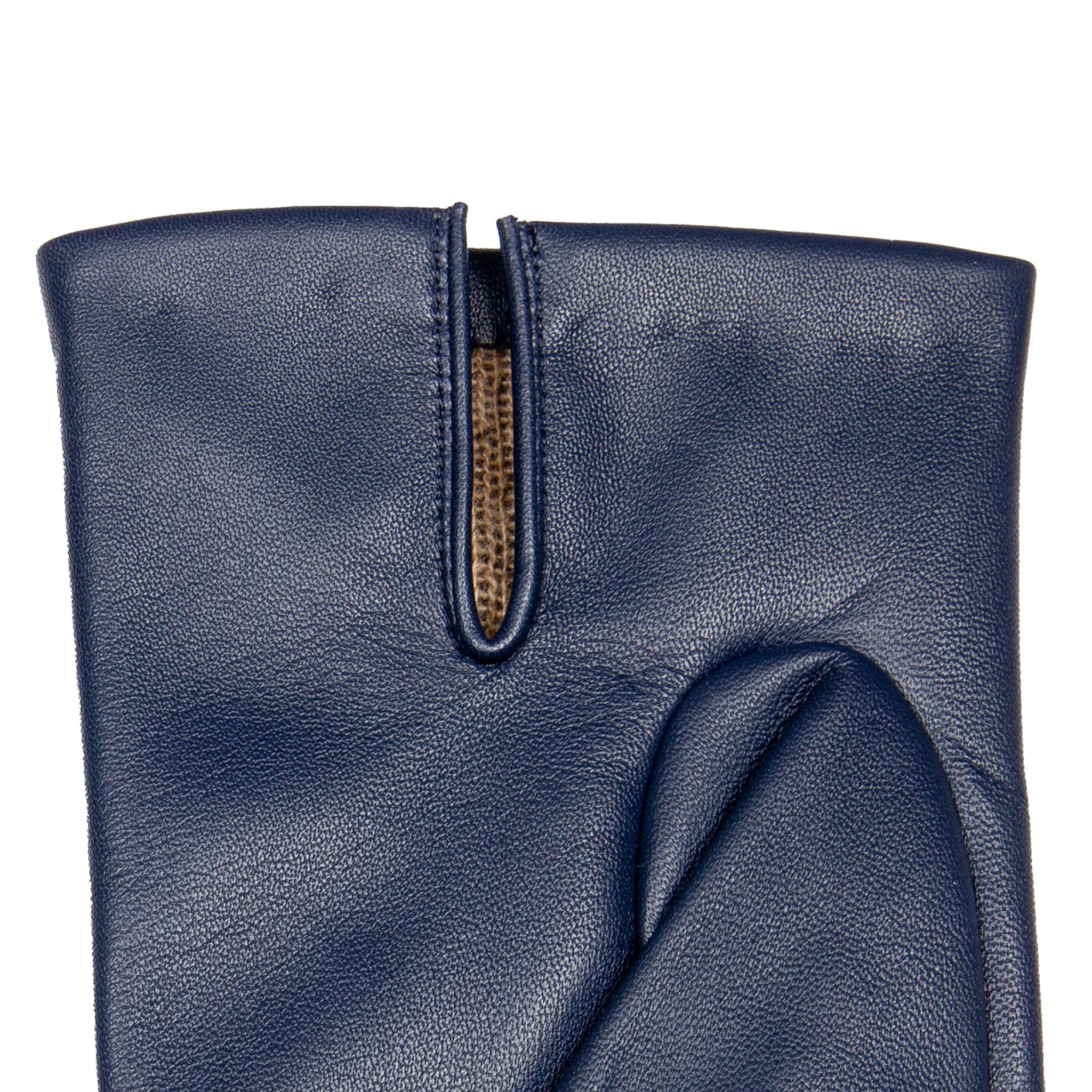 Men's Three-Point Cashmere-Lined Leather Gloves - Image 42