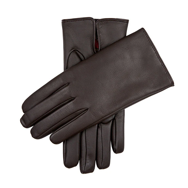 Men's Heritage Touchscreen Cashmere-Lined Leather Gloves - Image 2