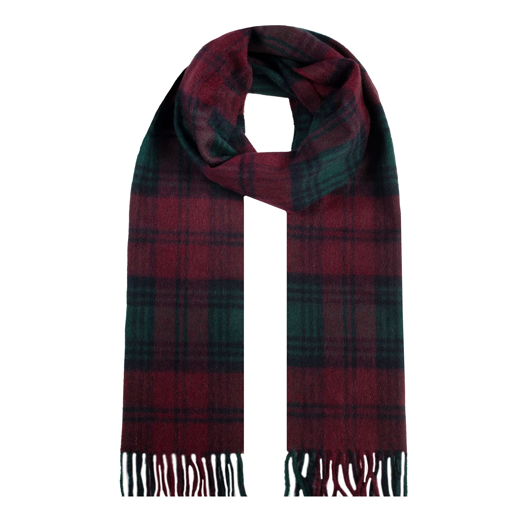 Heritage Tartan Check Cashmere Scarf with Tassels and Gift Box - Image 13