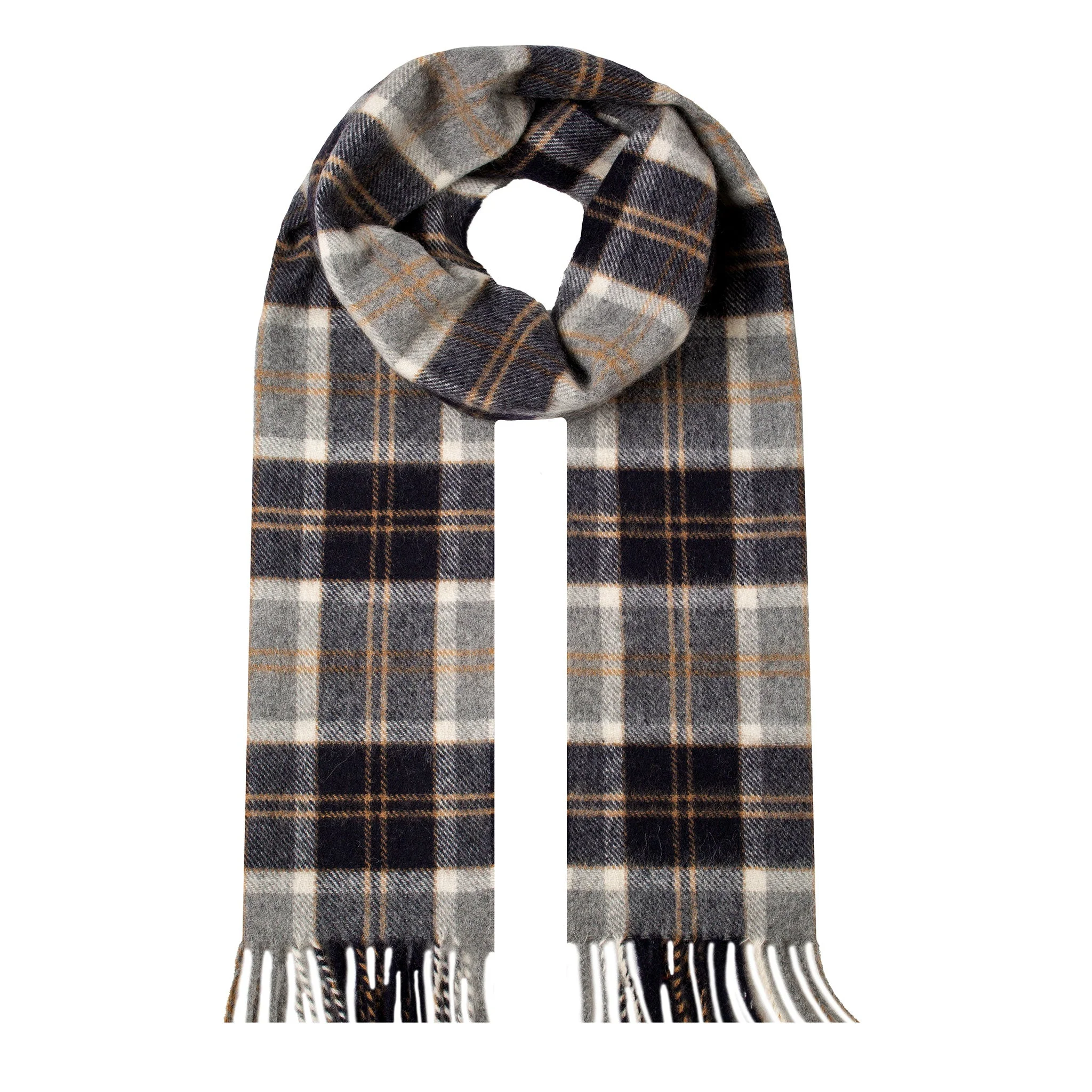 Heritage Tartan Check Cashmere Scarf with Tassels and Gift Box - Image 22