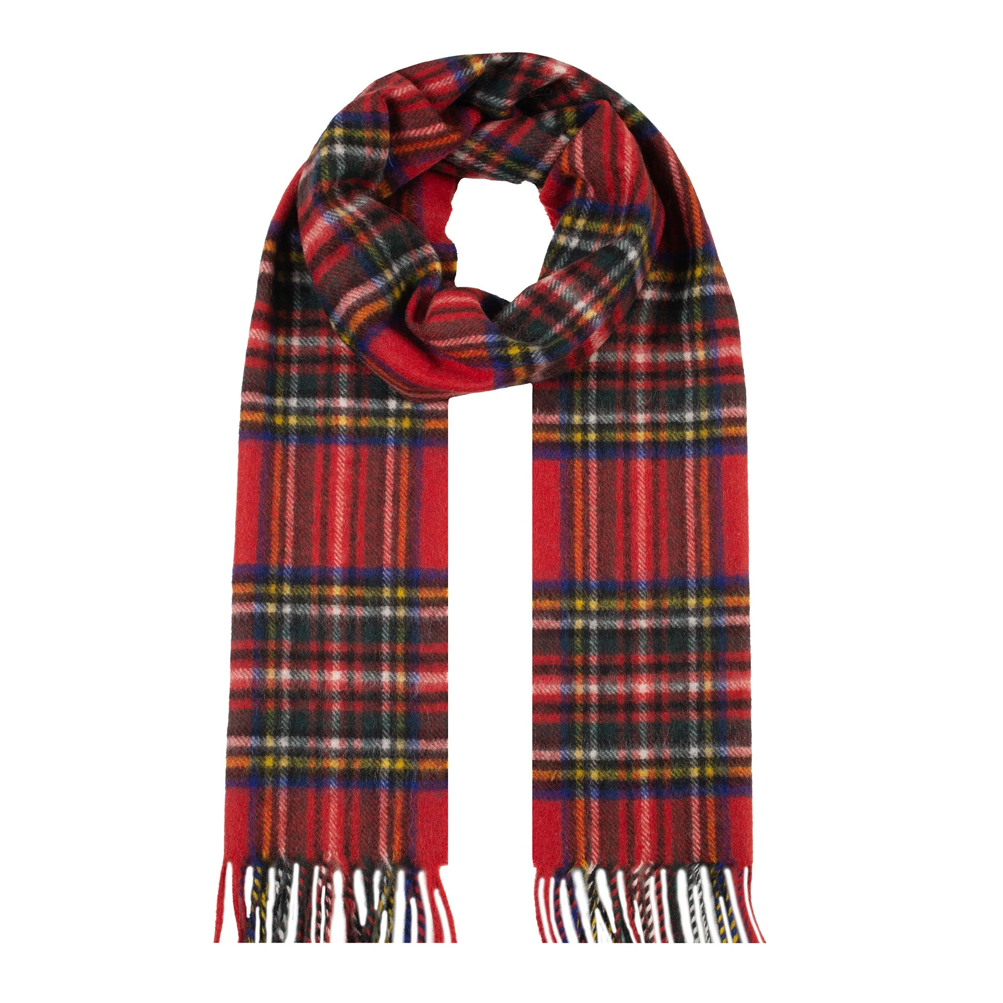 Heritage Tartan Check Cashmere Scarf with Tassels and Gift Box - Image 7