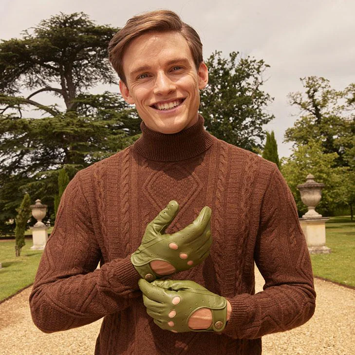 Men's Classic Leather Driving Gloves - Image 15