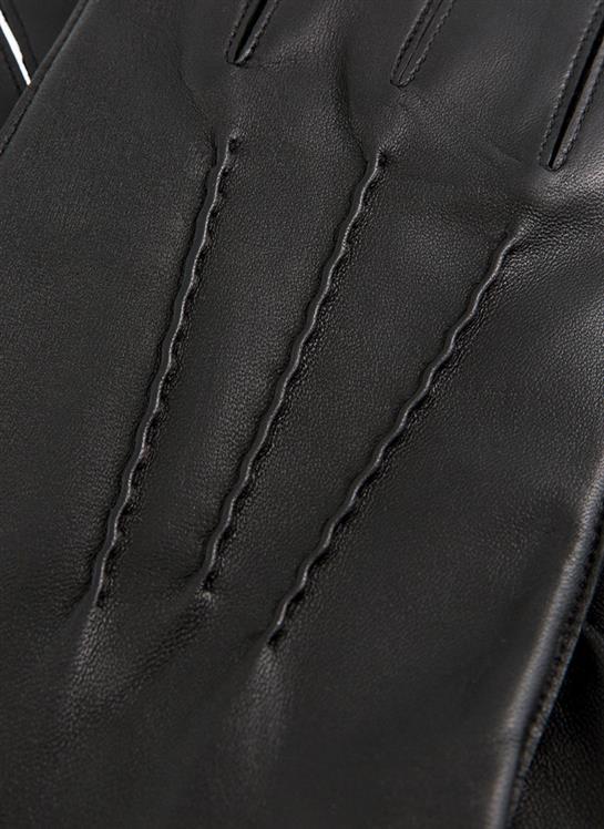 Men's Three-Point Lined Leather Gloves - Image 6