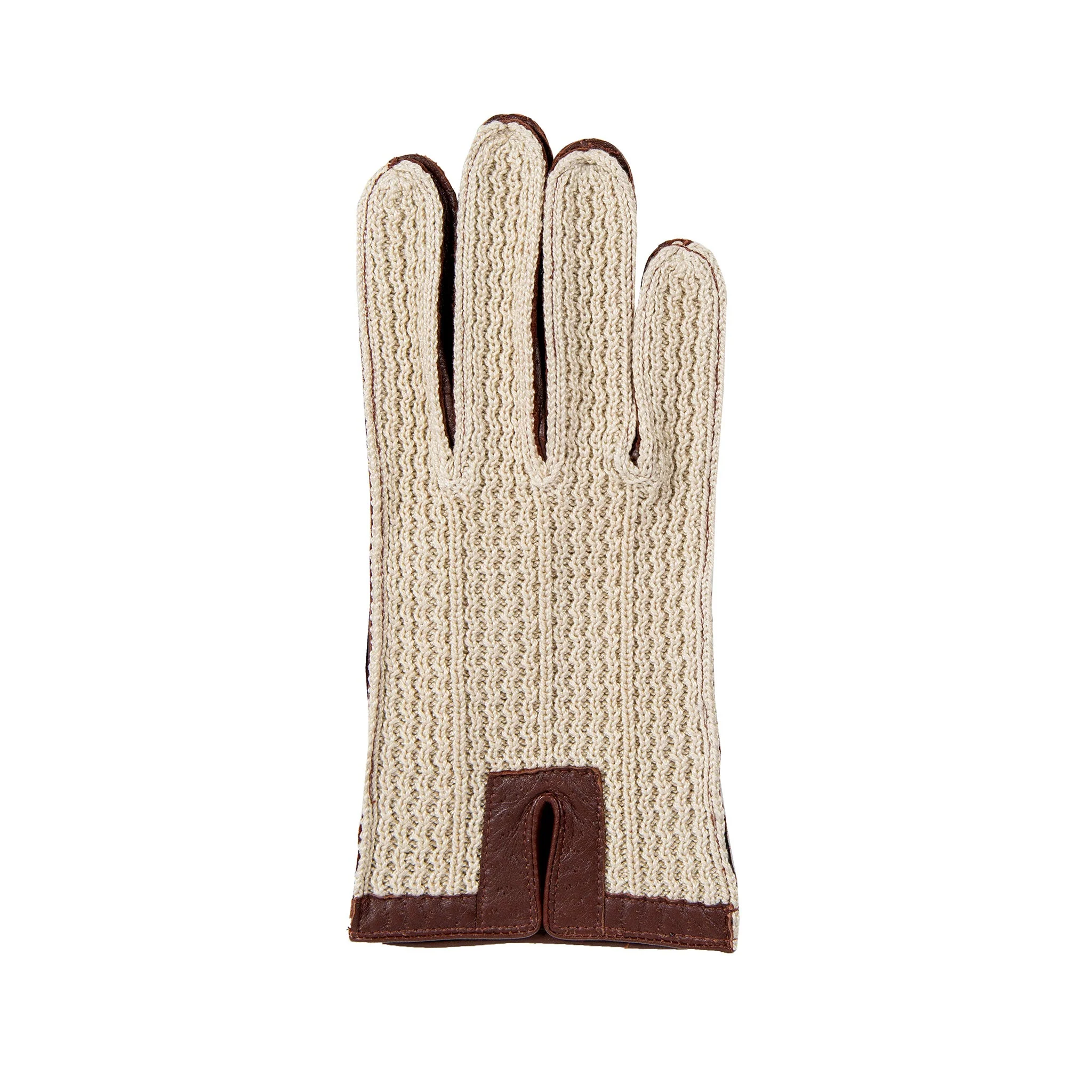 Men’s Crochet-Back Imitation Peccary Leather Driving Gloves - Image 17