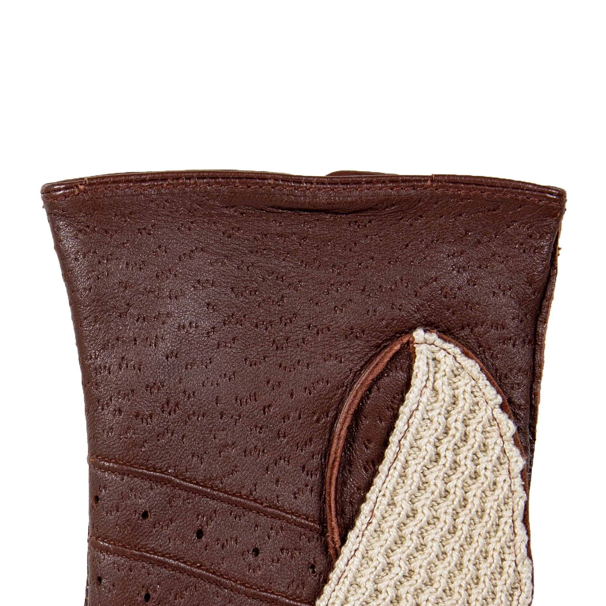Men’s Crochet-Back Imitation Peccary Leather Driving Gloves - Image 20