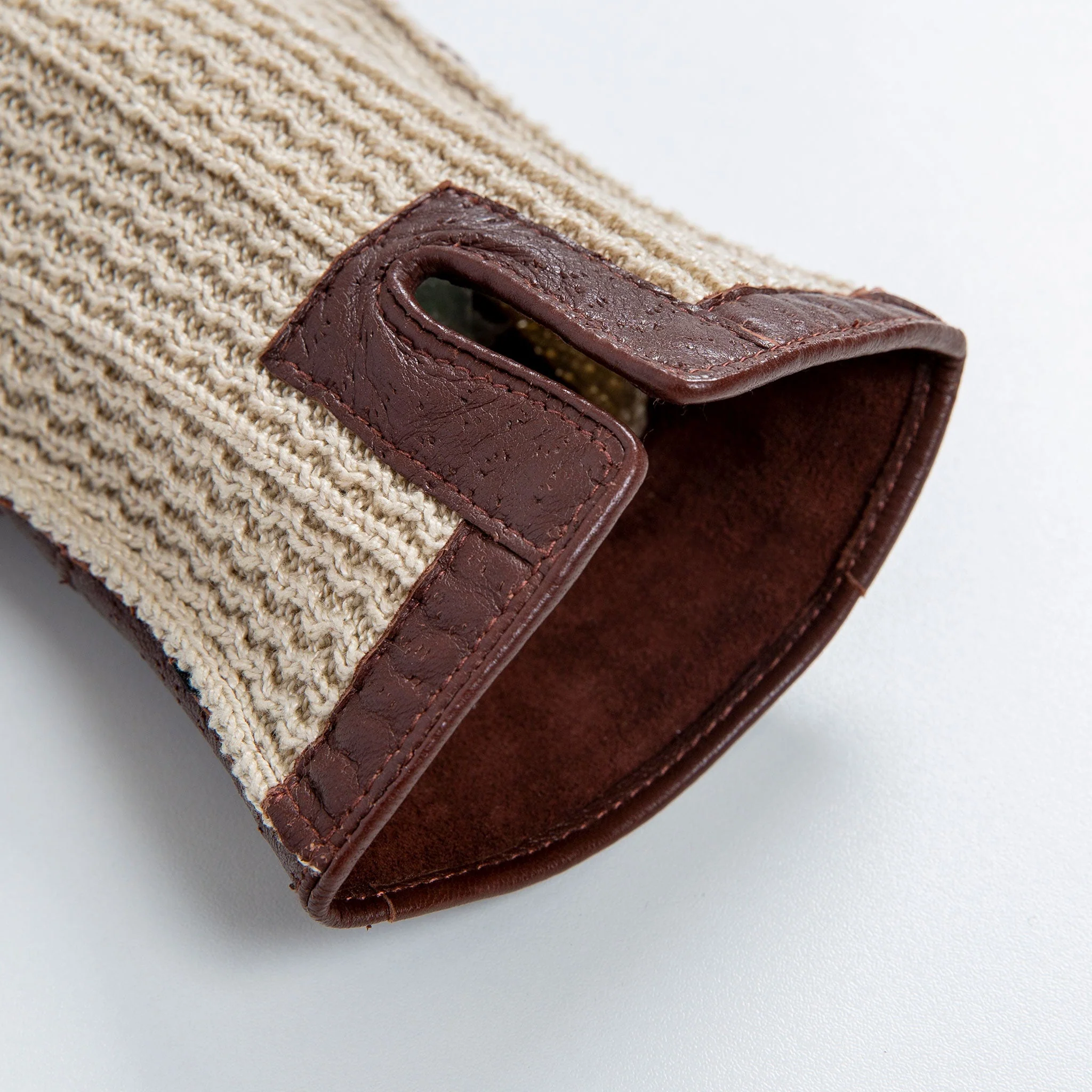 Men’s Crochet-Back Imitation Peccary Leather Driving Gloves - Image 23