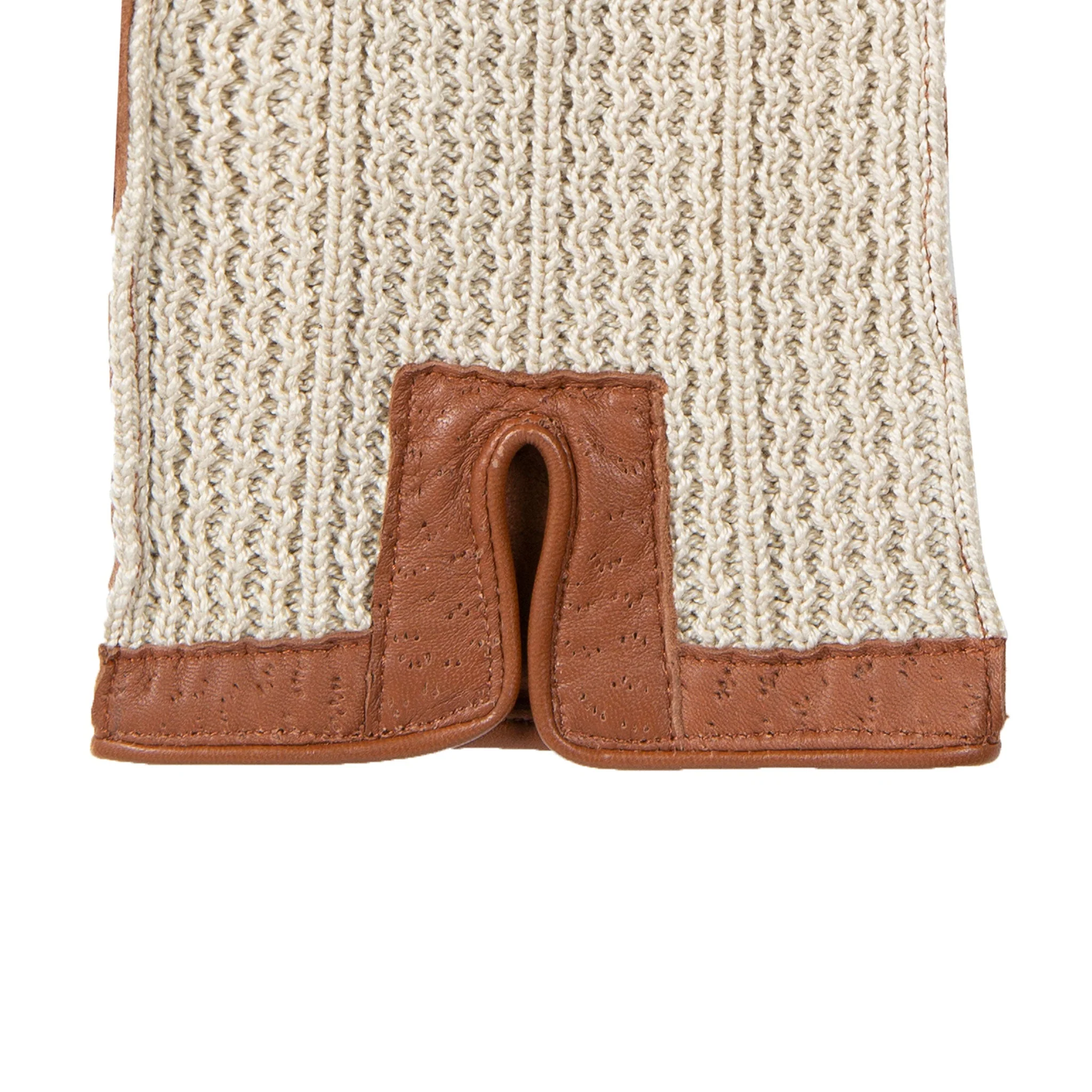 Men’s Crochet-Back Imitation Peccary Leather Driving Gloves - Image 5