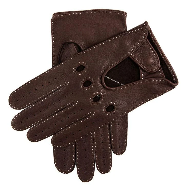 Men's Handsewn Deerskin Leather Driving Gloves - Image 11