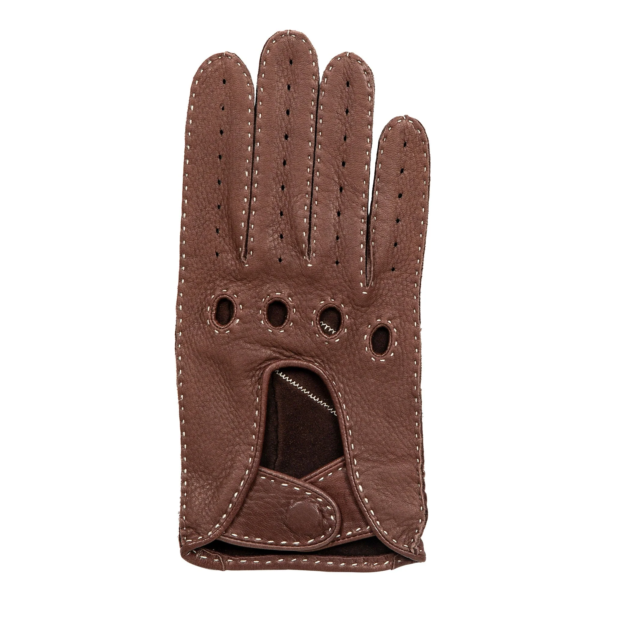 Men's Handsewn Deerskin Leather Driving Gloves - Image 14