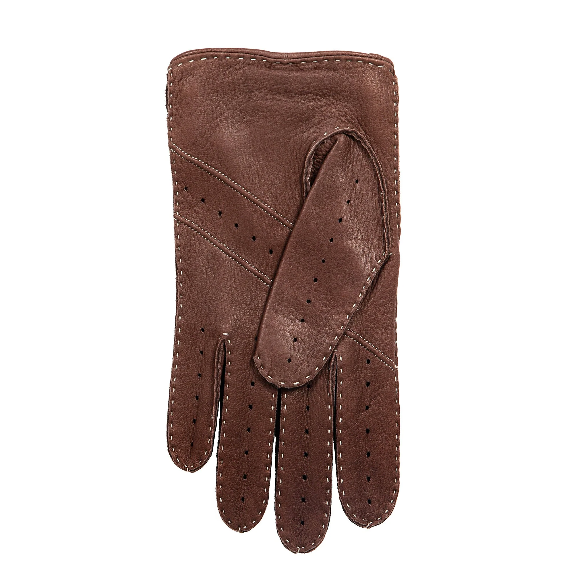 Men's Handsewn Deerskin Leather Driving Gloves - Image 16