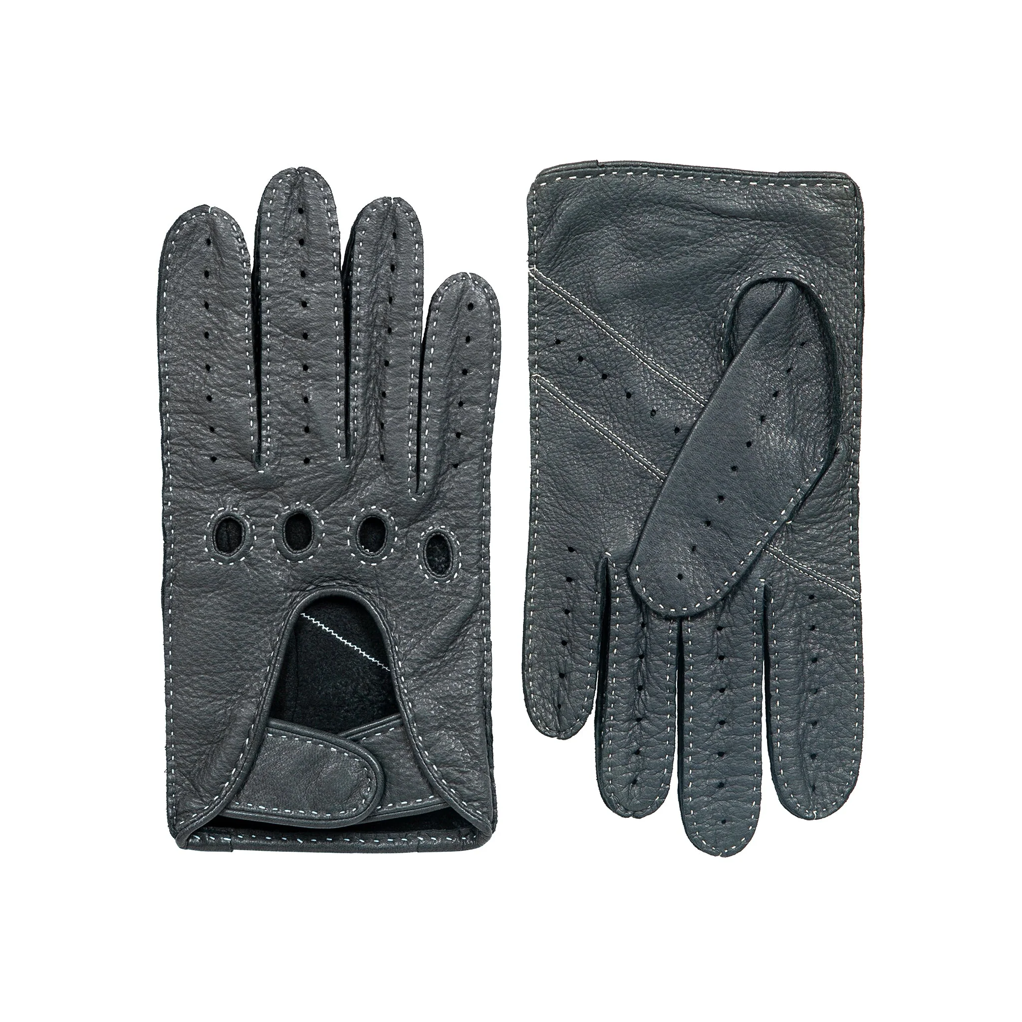 Men's Handsewn Deerskin Leather Driving Gloves - Image 23