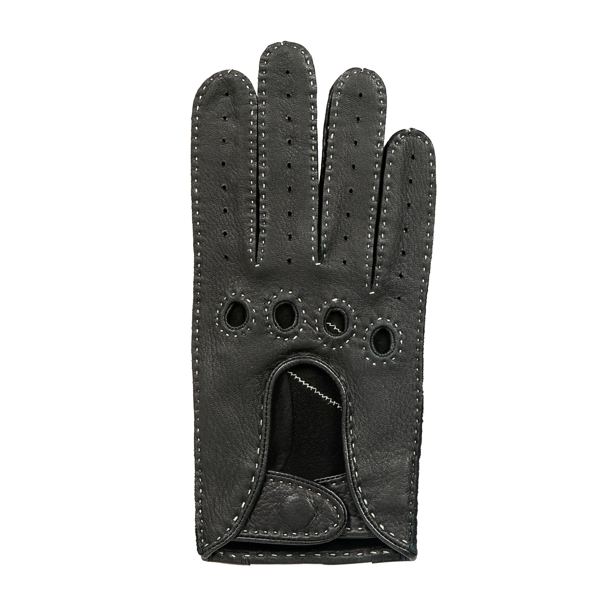 Men's Handsewn Deerskin Leather Driving Gloves - Image 3