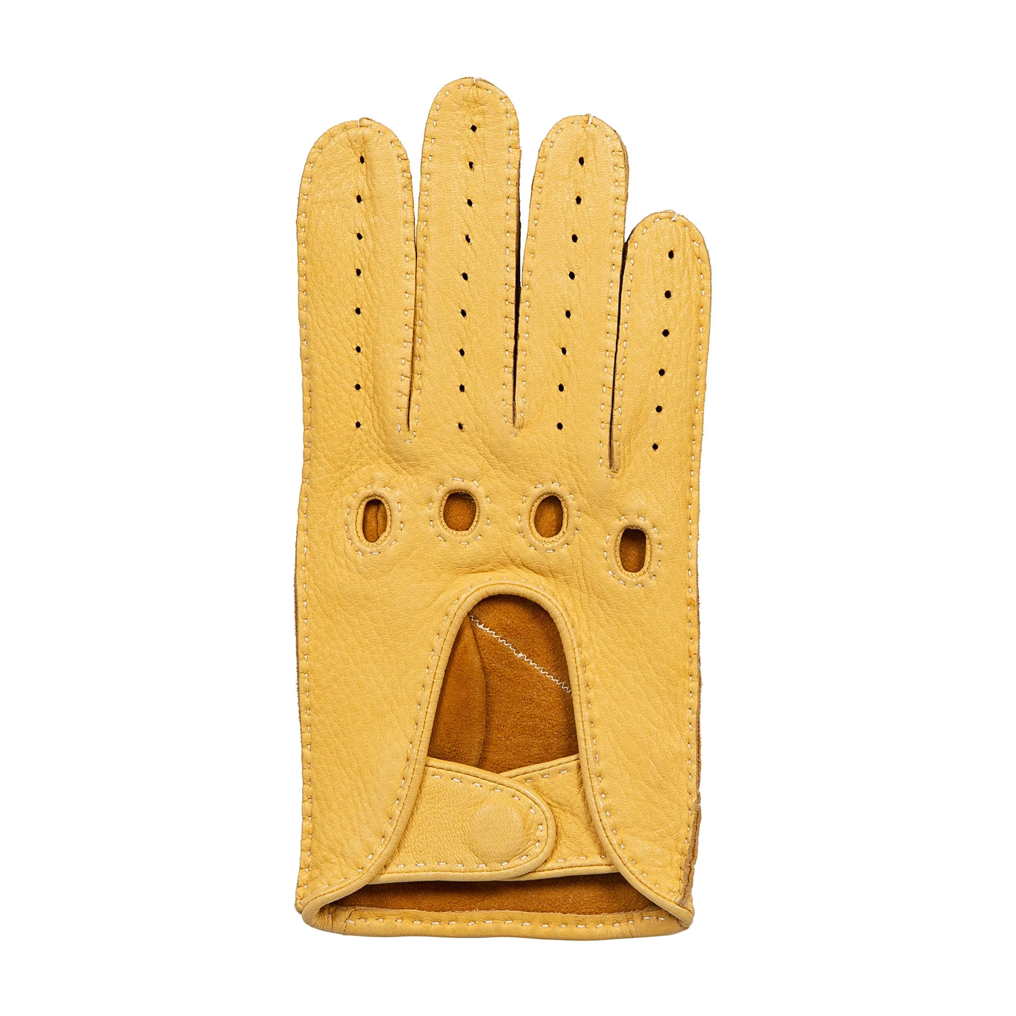 Men's Handsewn Deerskin Leather Driving Gloves - Image 35