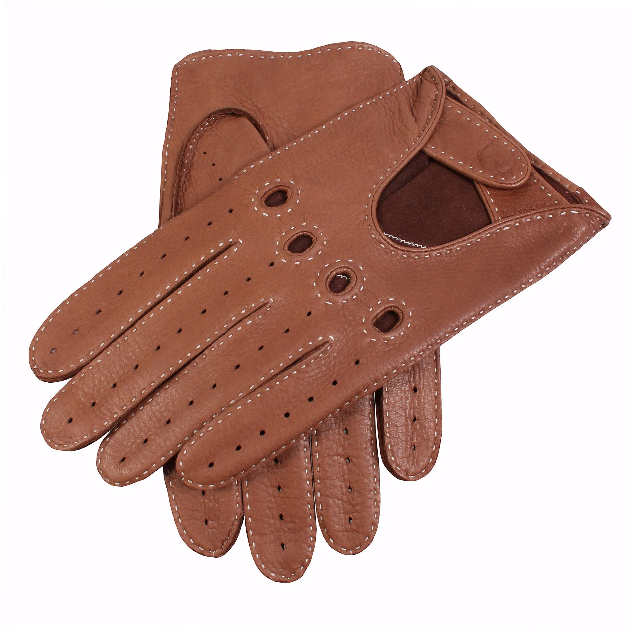 Men's Handsewn Deerskin Leather Driving Gloves - Image 43