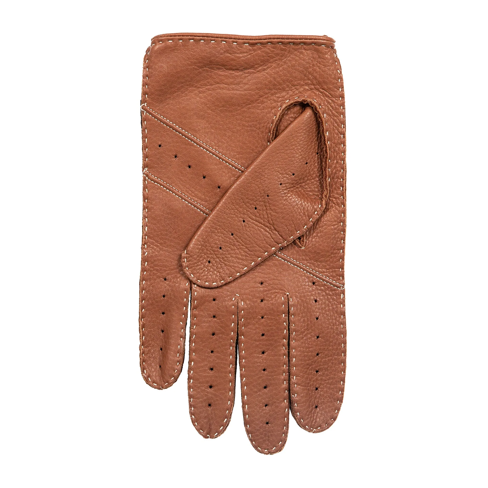 Men's Handsewn Deerskin Leather Driving Gloves - Image 48