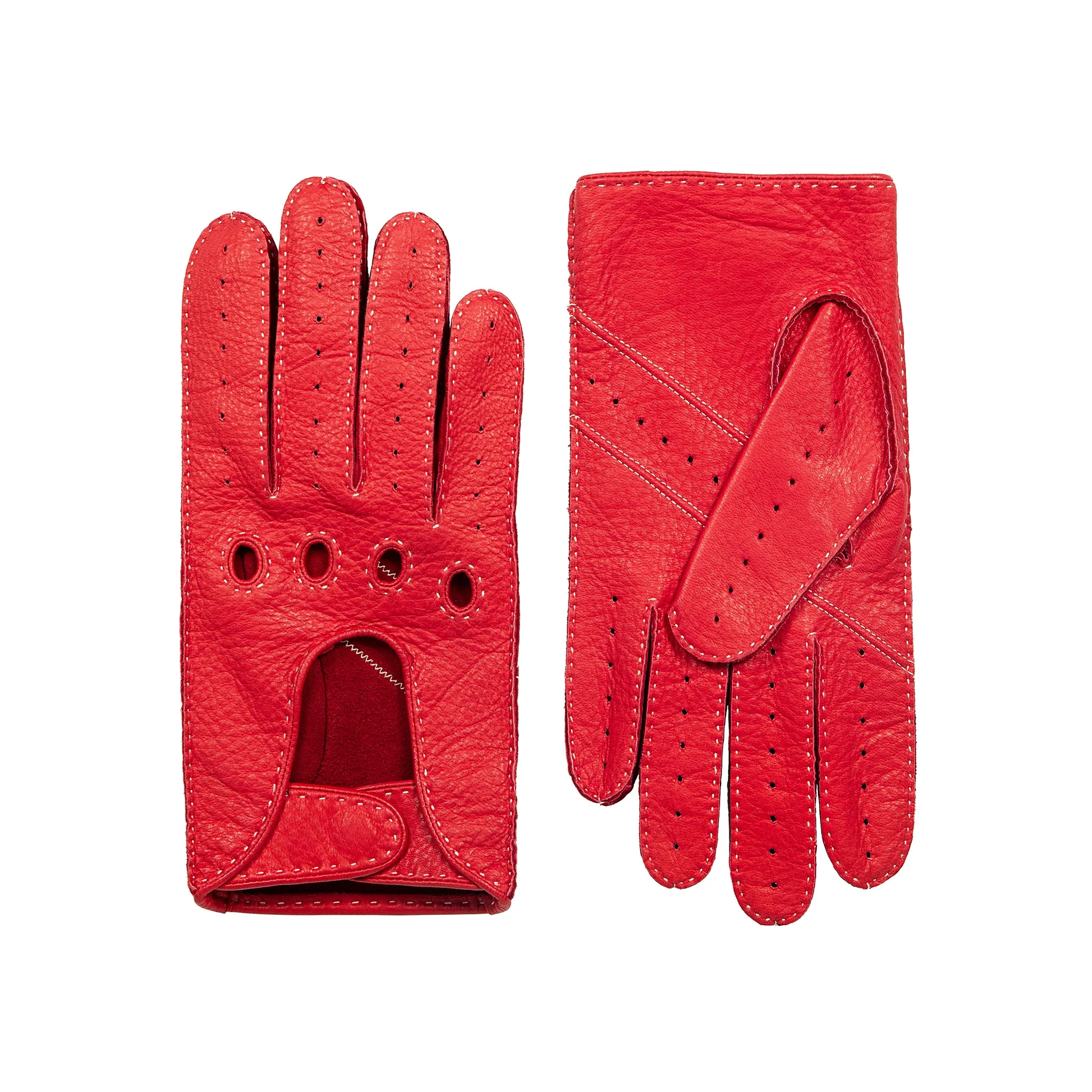 Men's Handsewn Deerskin Leather Driving Gloves - Image 54
