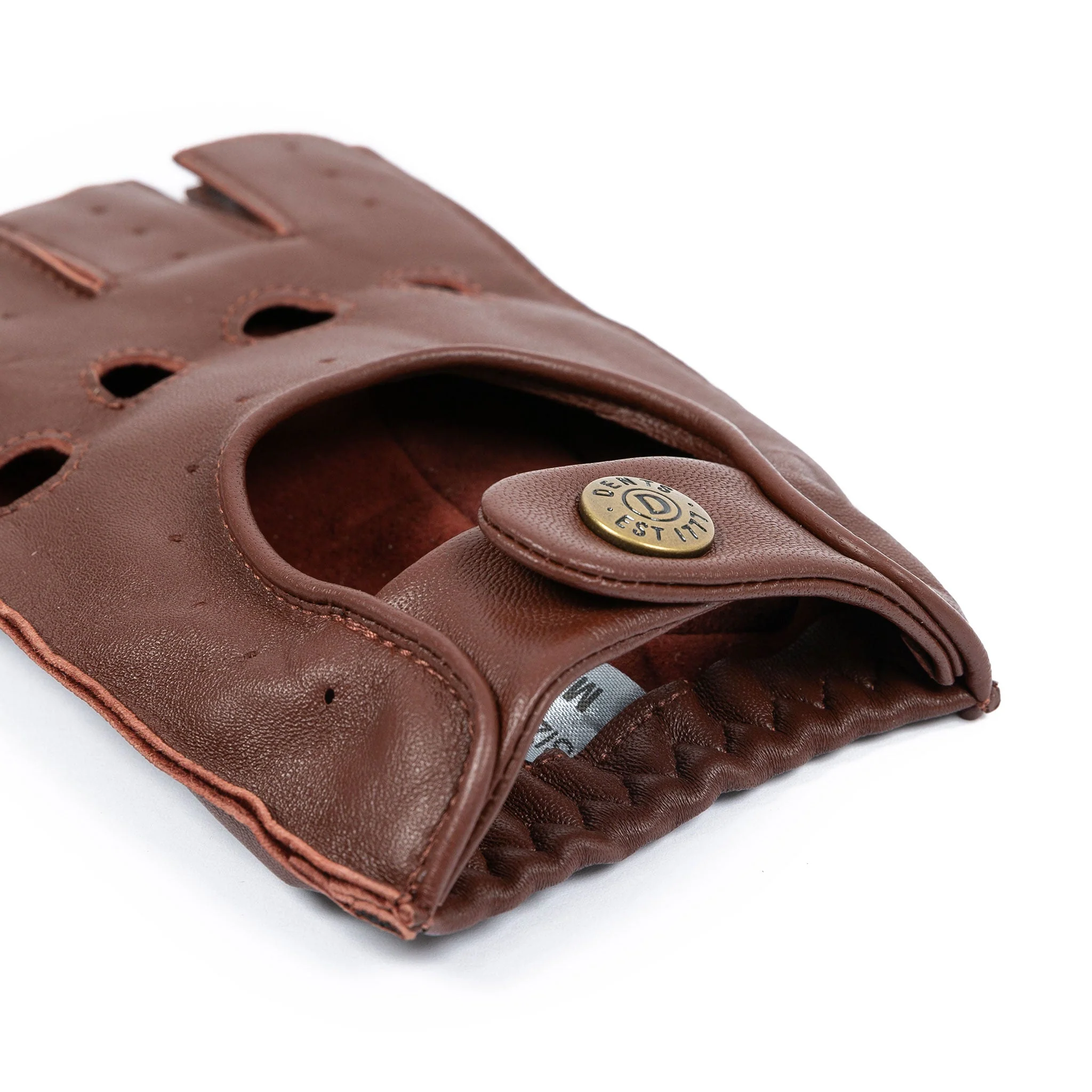 Men's Fingerless Leather Driving Gloves - Image 34
