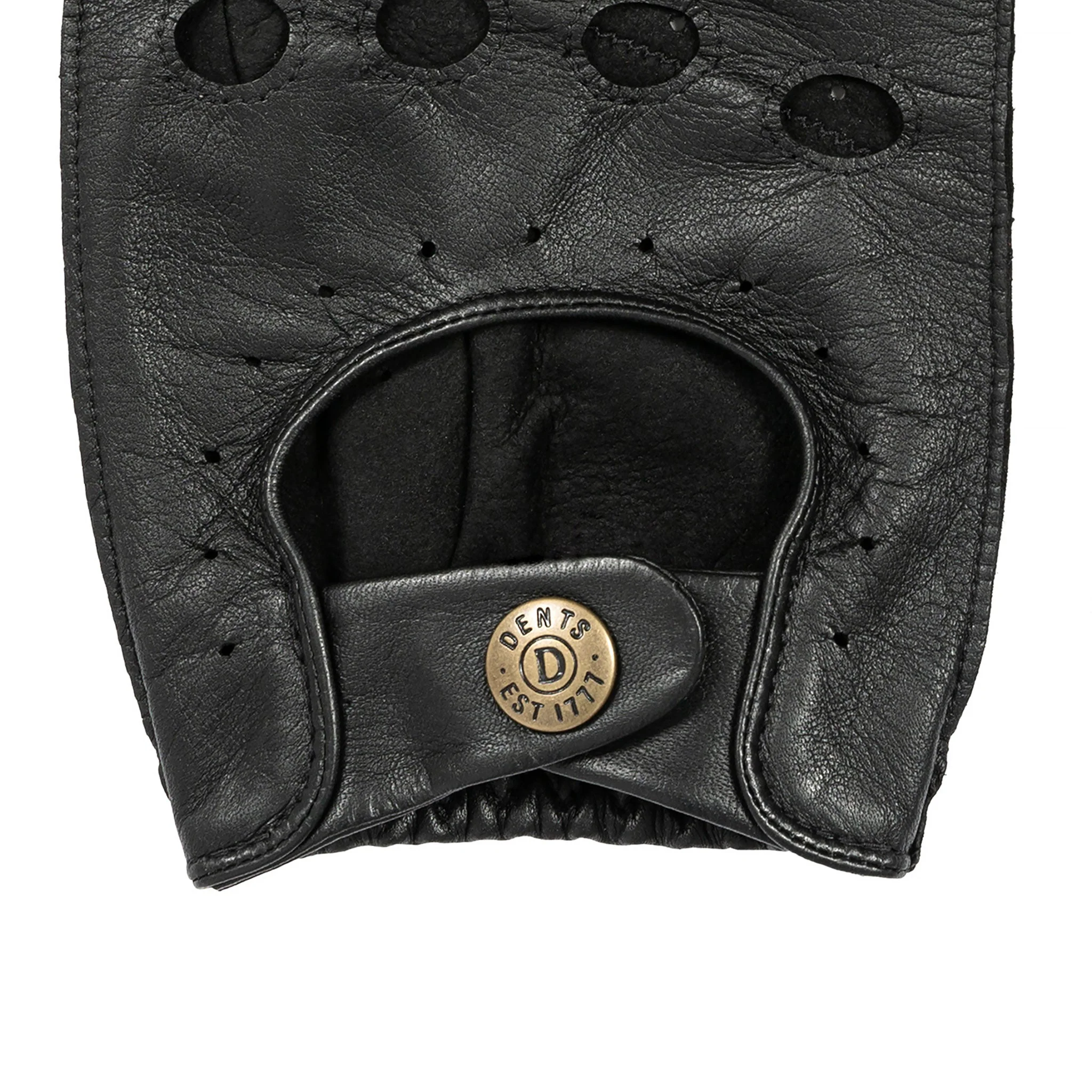 Men's Fingerless Leather Driving Gloves - Image 43