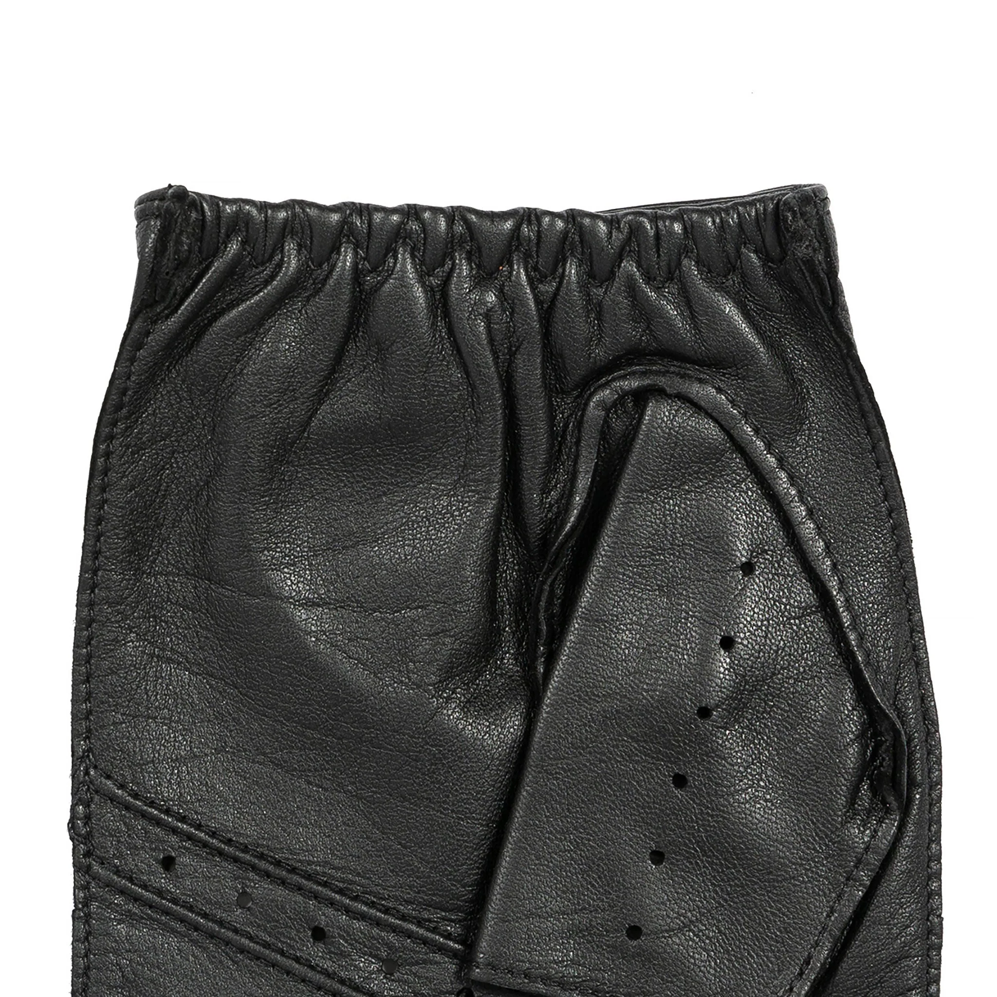 Men's Fingerless Leather Driving Gloves - Image 45