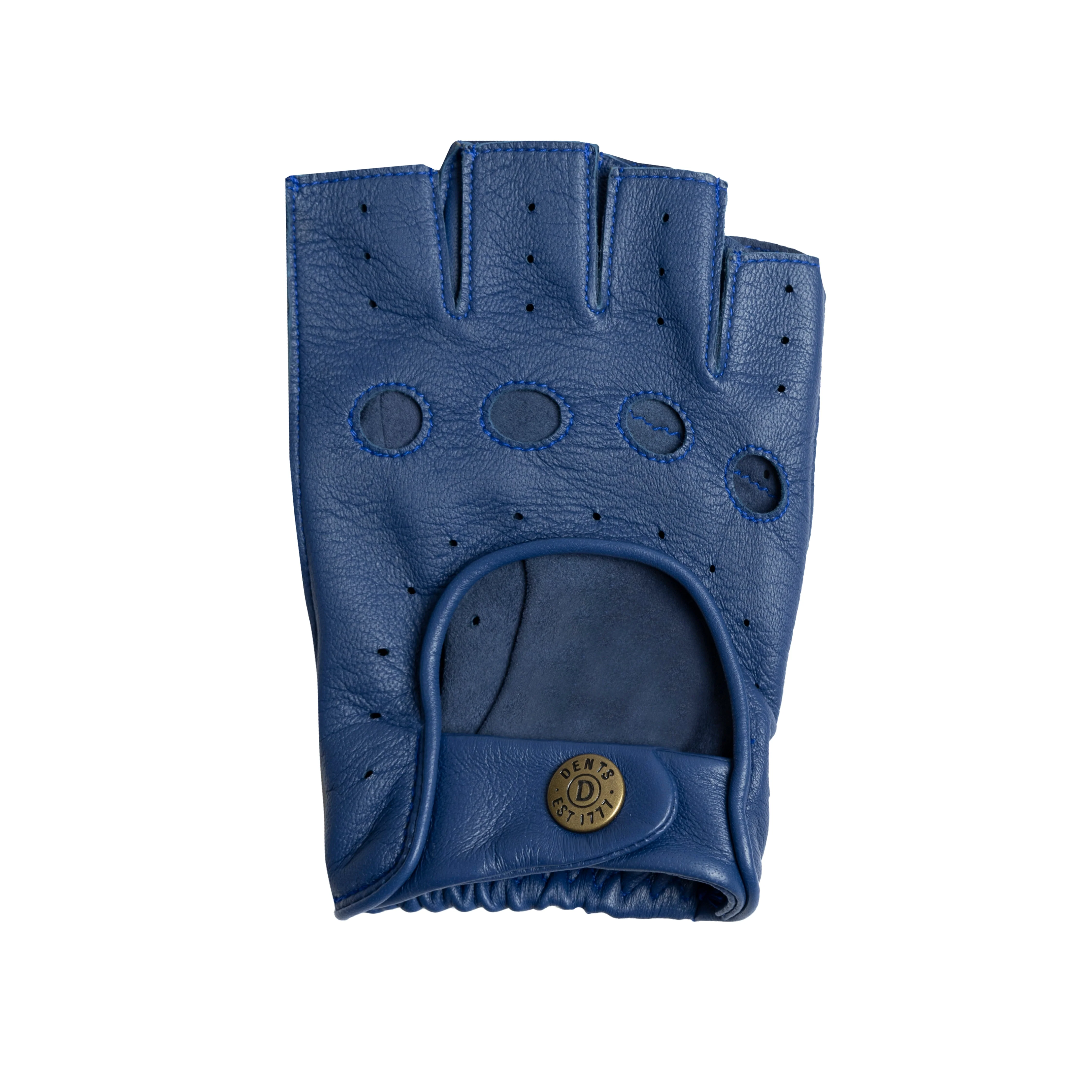 Men's Fingerless Leather Driving Gloves - Image 6