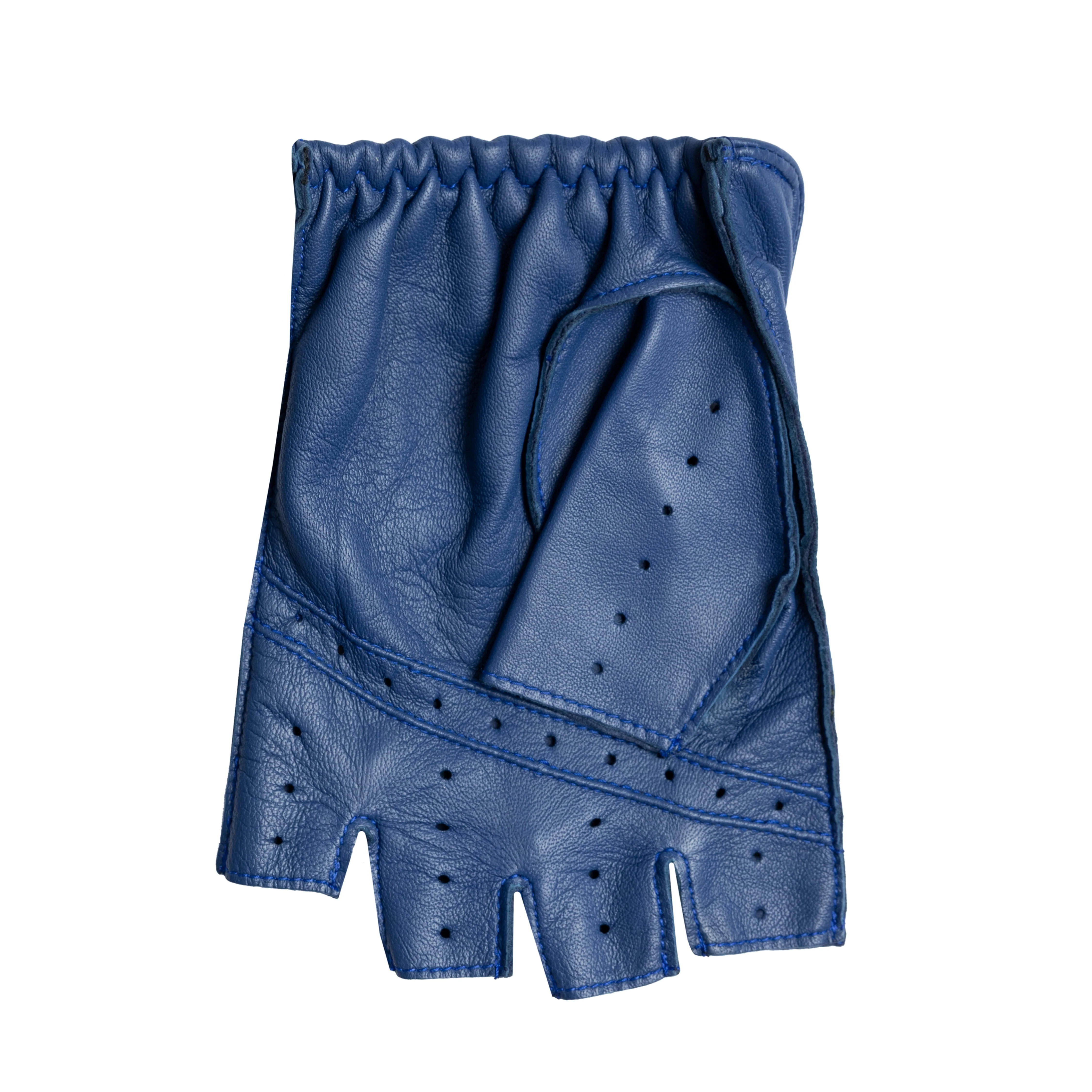 Men's Fingerless Leather Driving Gloves - Image 7