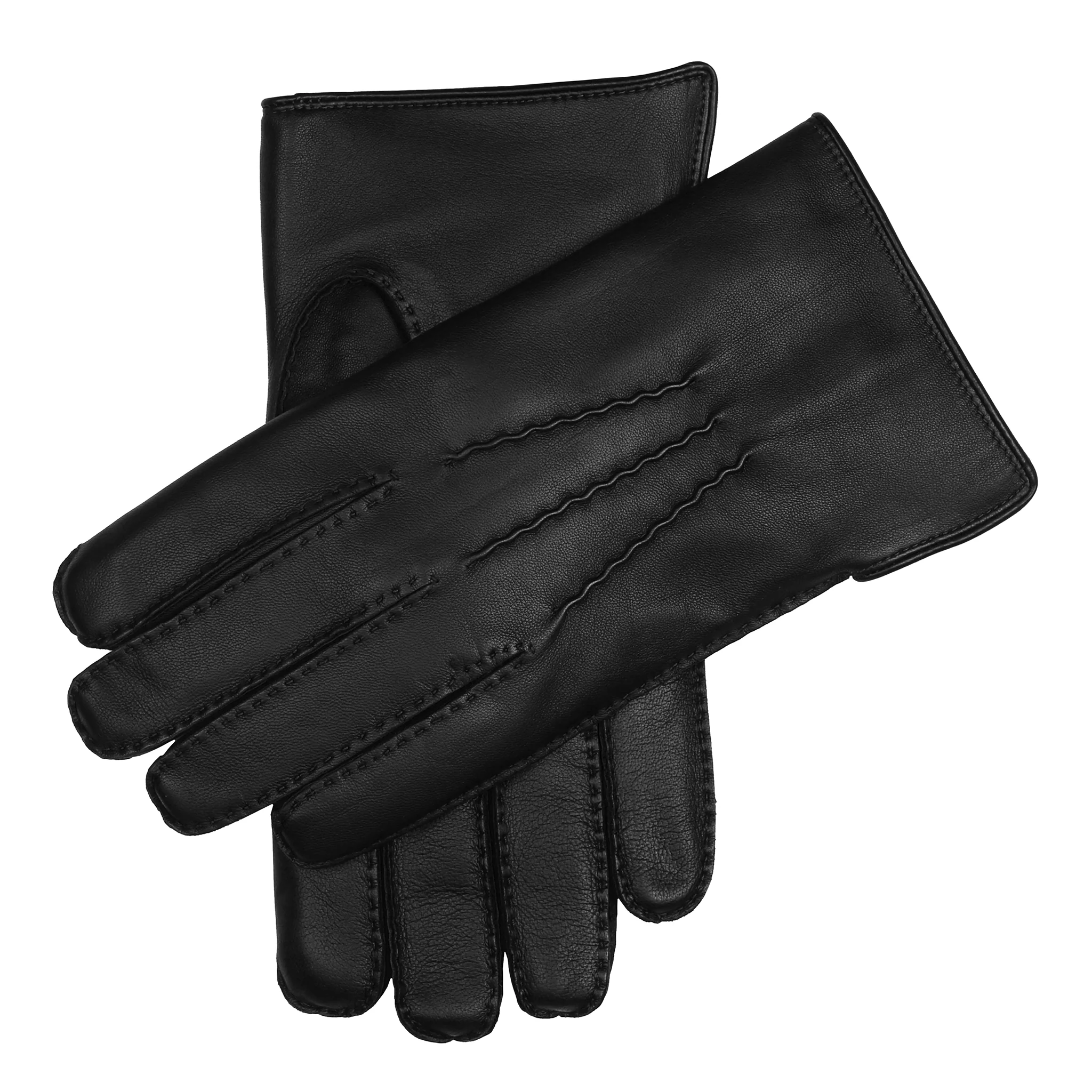 Men's Handsewn Three-Point Fur-Lined Leather Gloves - Image 21