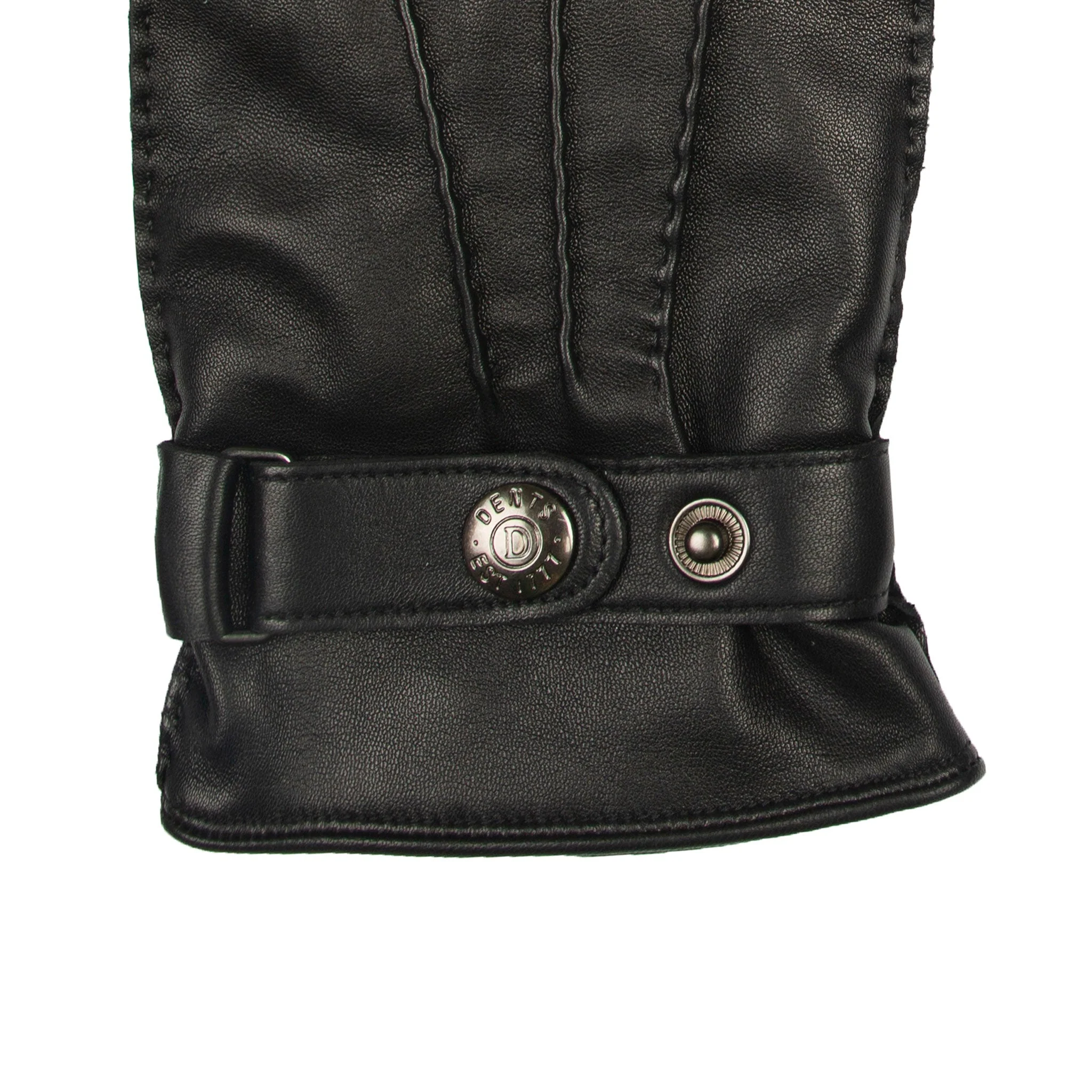 Men's Handsewn Three-Point Wool and Cashmere Blend-Lined Leather Gloves - Image 6
