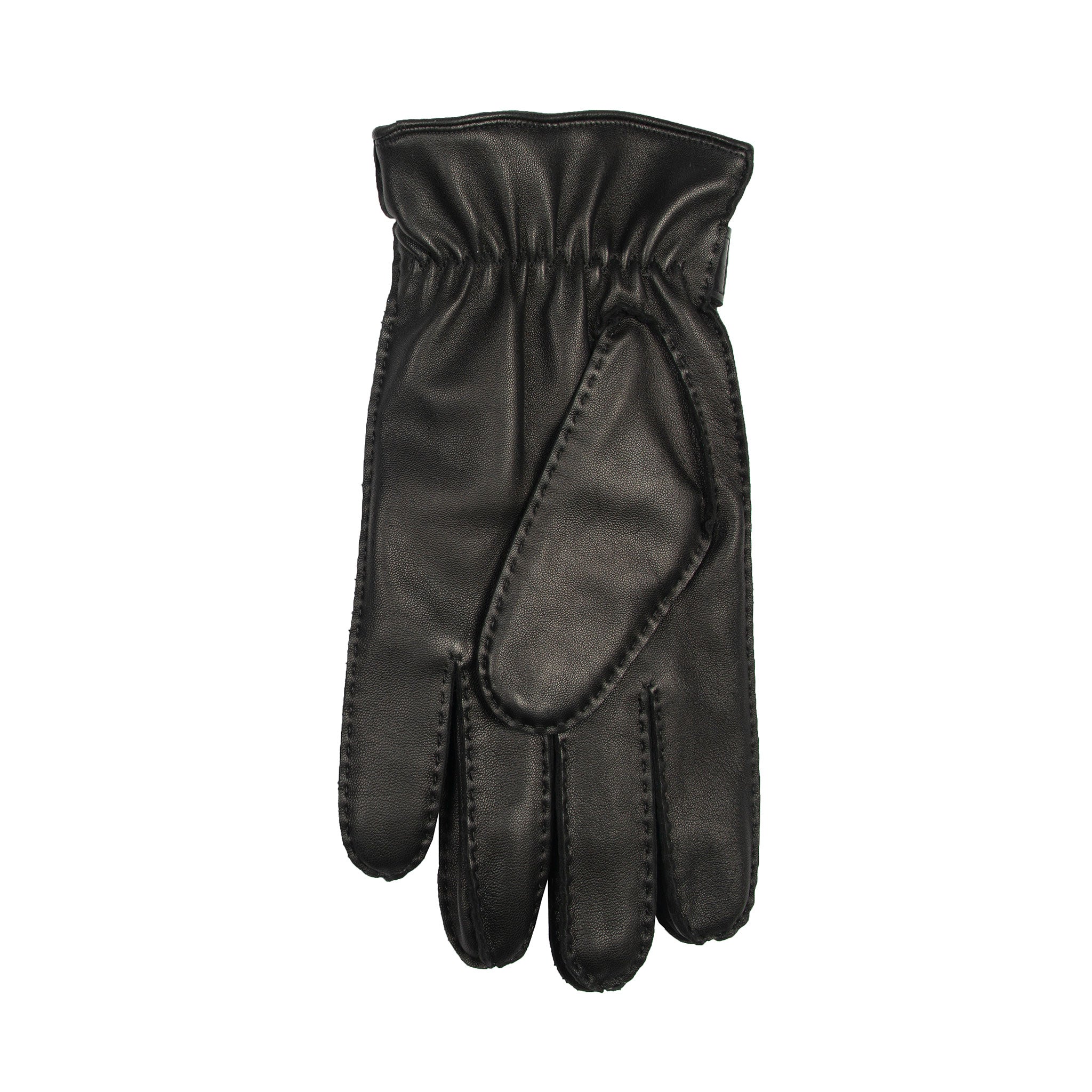 Men's Handsewn Three-Point Wool and Cashmere Blend-Lined Leather Gloves - Image 7