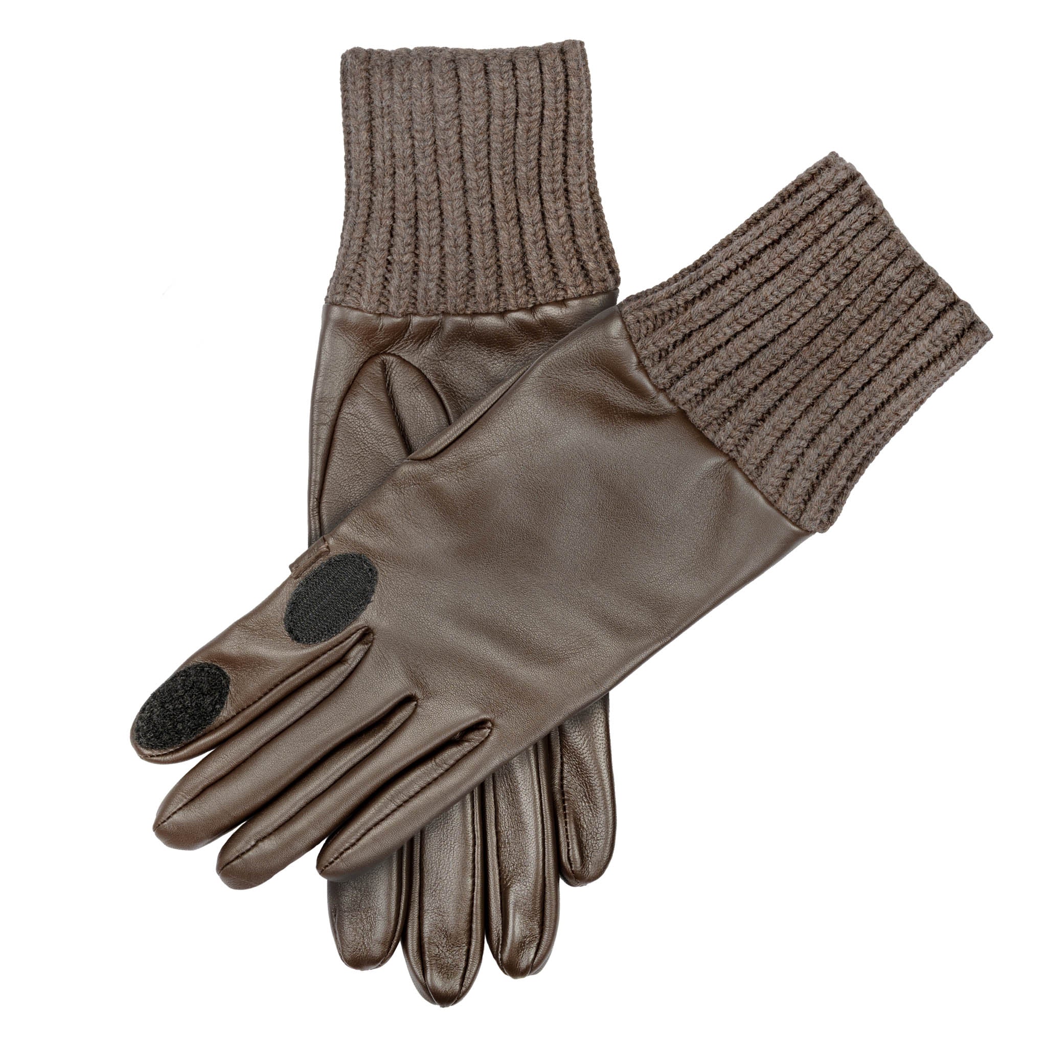 Men's Heritage Water-Resistant Silk-Lined Right Hand Leather Shooting Gloves with Cashmere Cuffs - Image 3