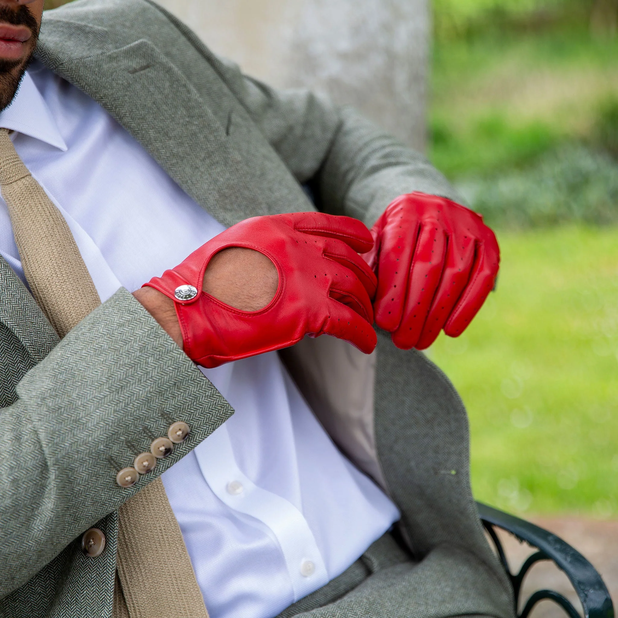 Men's Heritage Leather Driving Gloves - Image 6