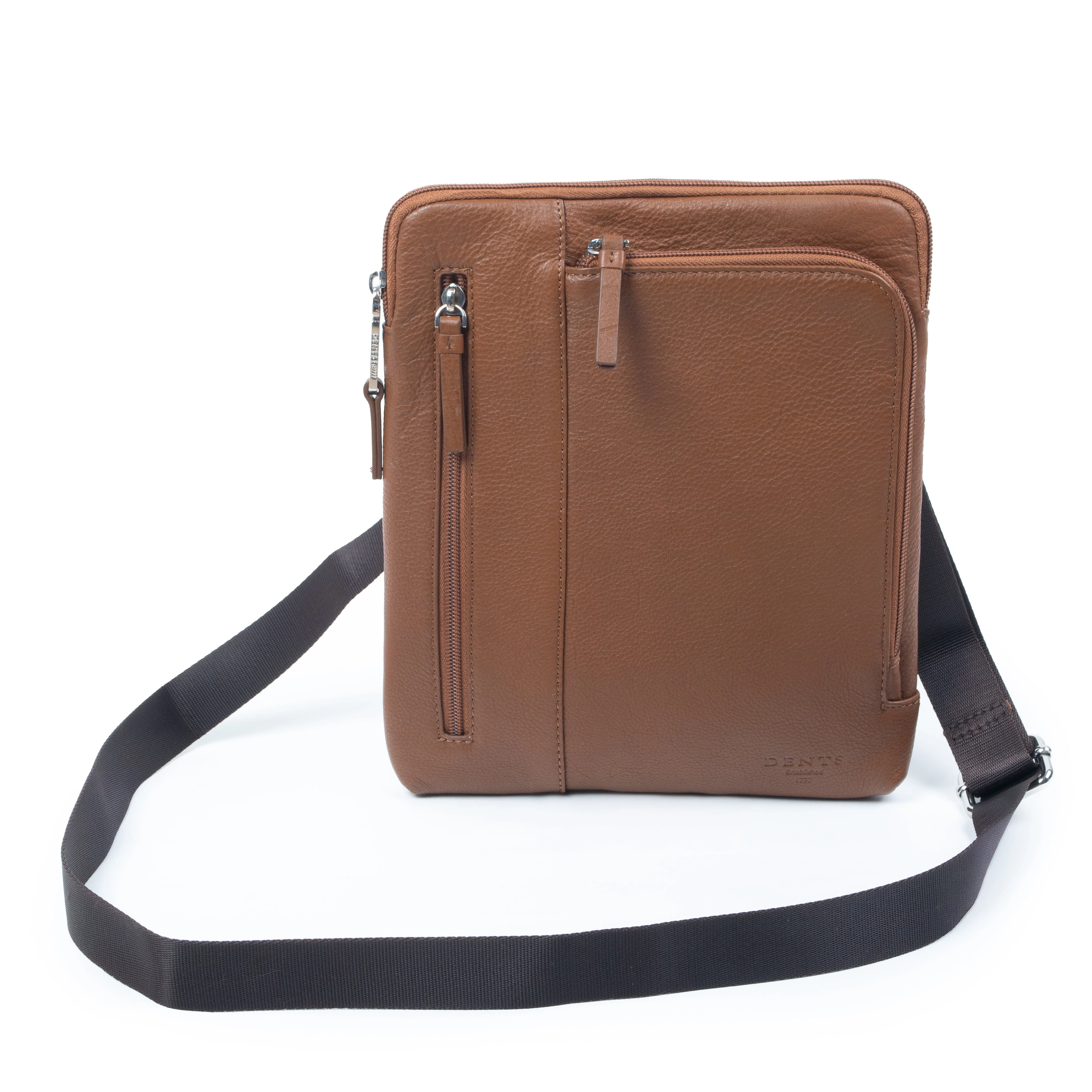 Men's Medium Pebble Grain Leather Crossbody Bag