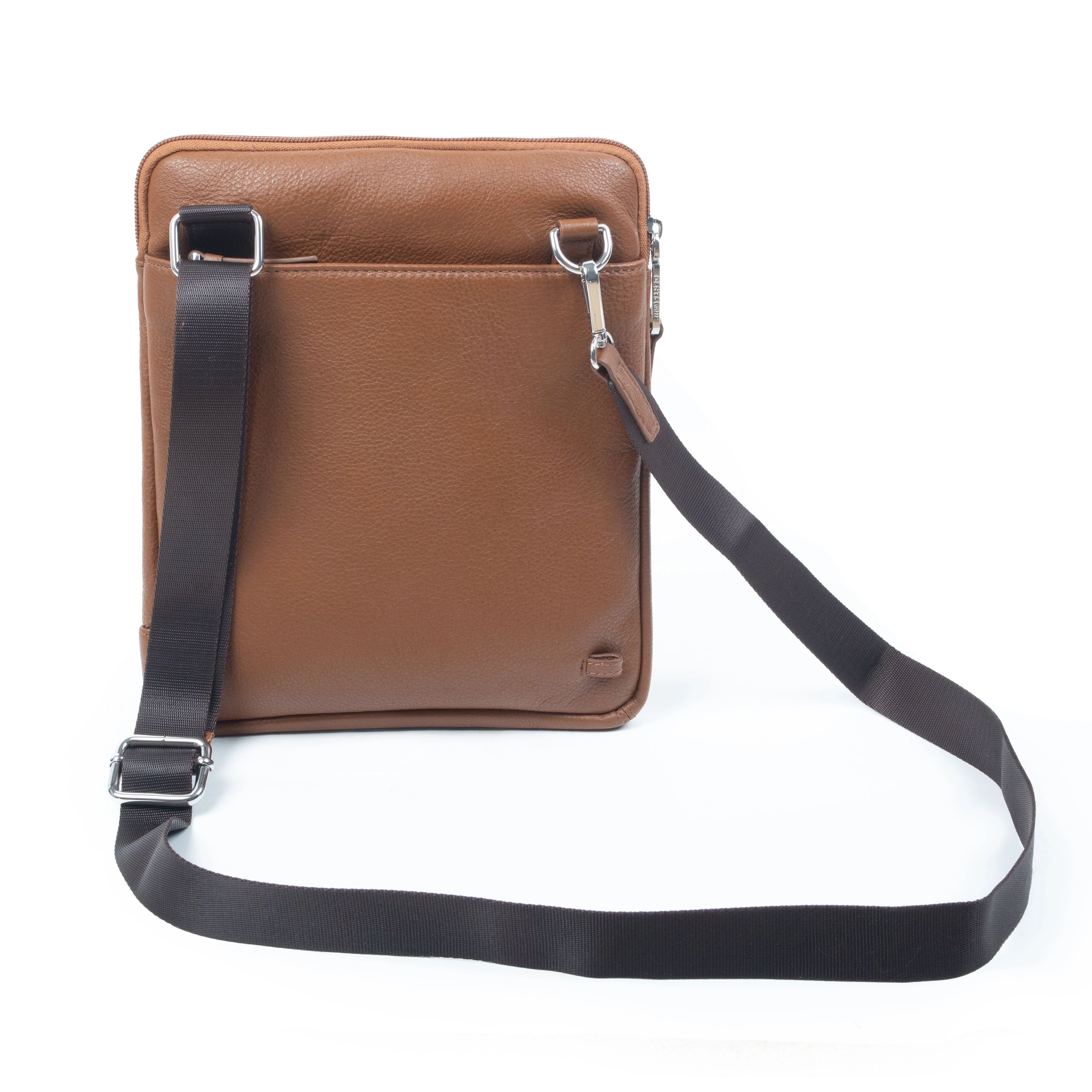 Men's Medium Pebble Grain Leather Crossbody Bag - Image 2
