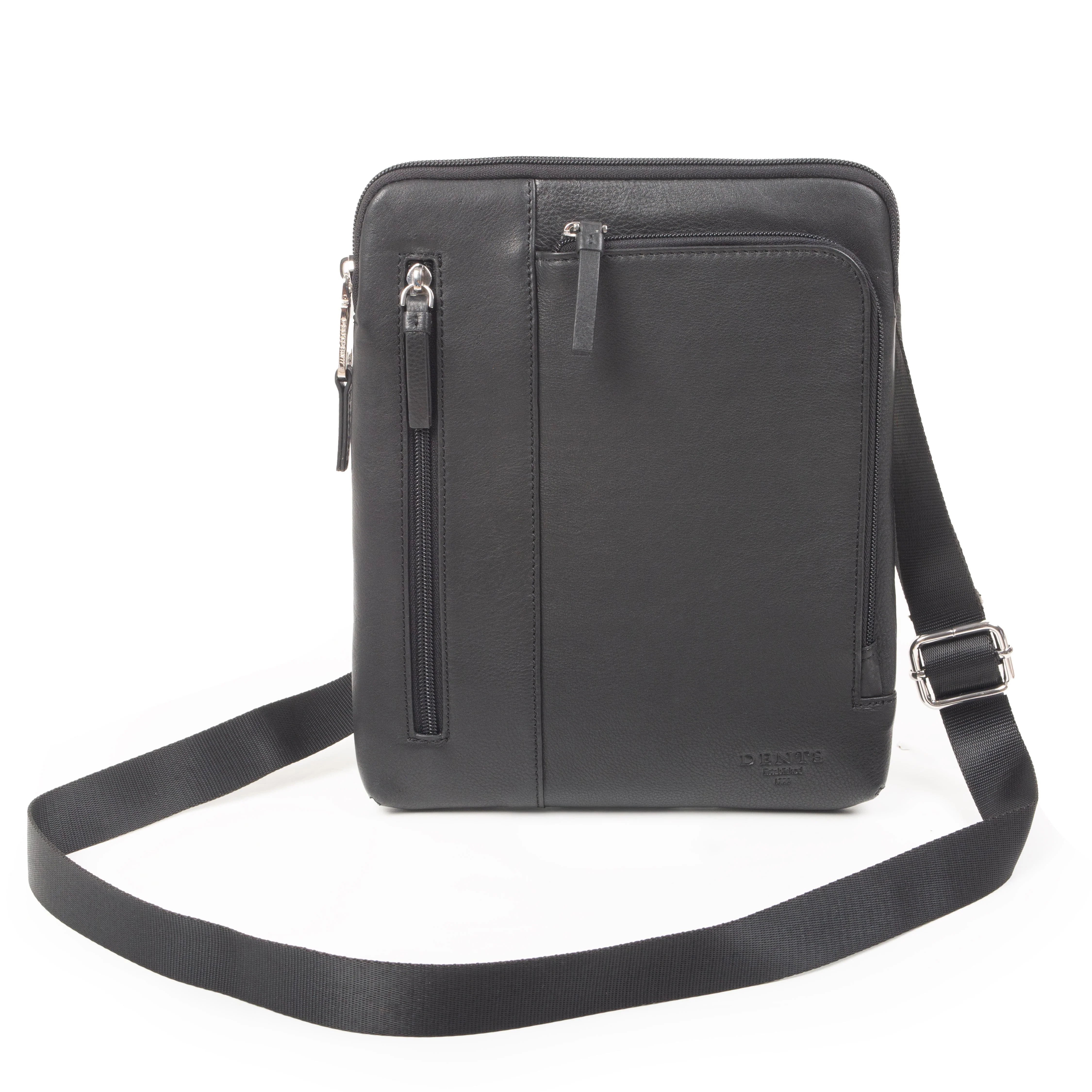 Men's Medium Pebble Grain Leather Crossbody Bag - Image 4