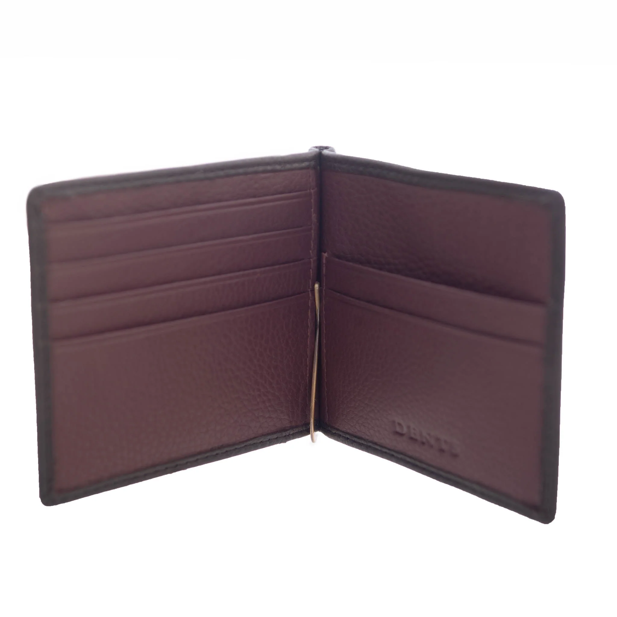 Men's Pebble Grain Leather Bifold Wallet with Money Clip and RFID Blocking - Image 14