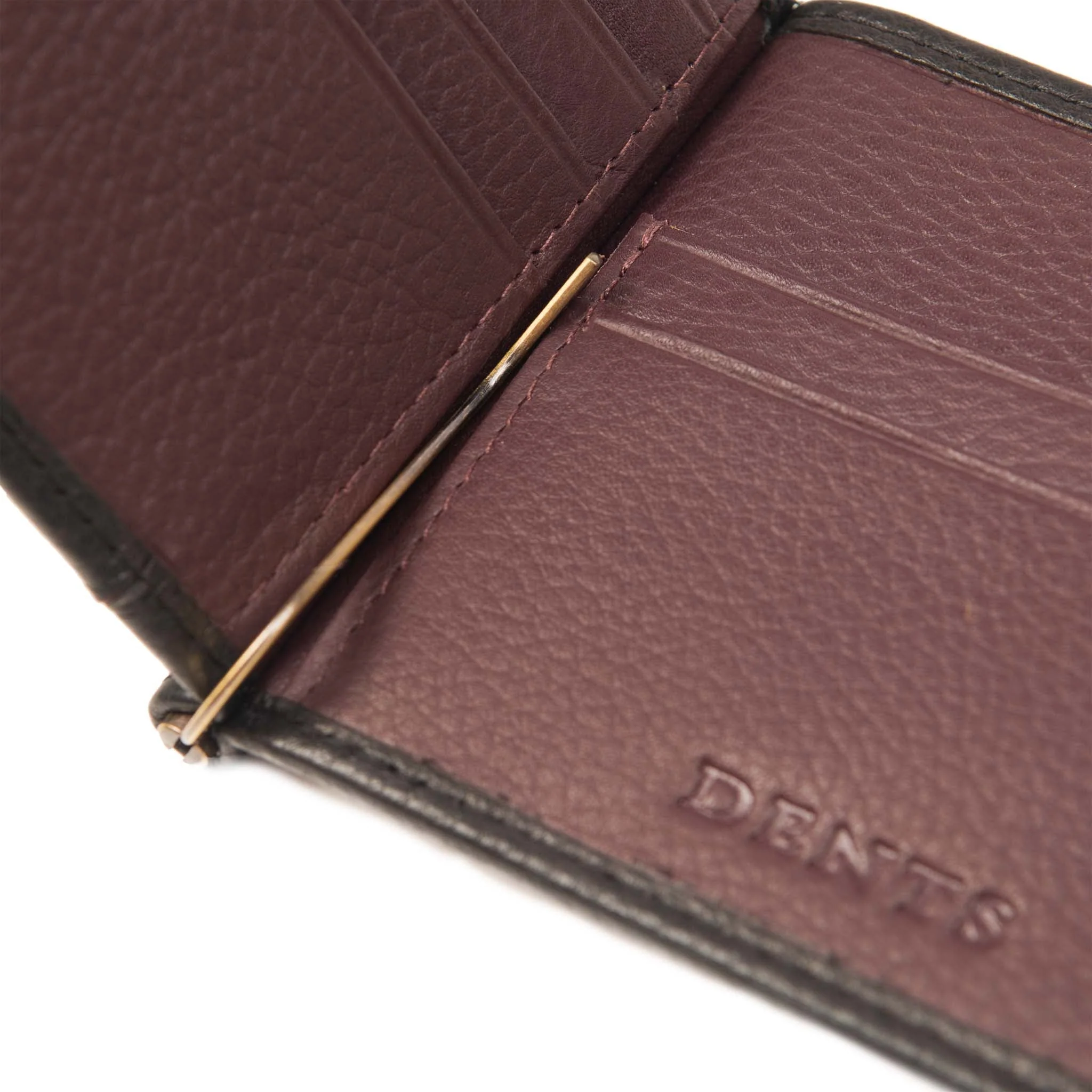Men's Pebble Grain Leather Bifold Wallet with Money Clip and RFID Blocking - Image 15