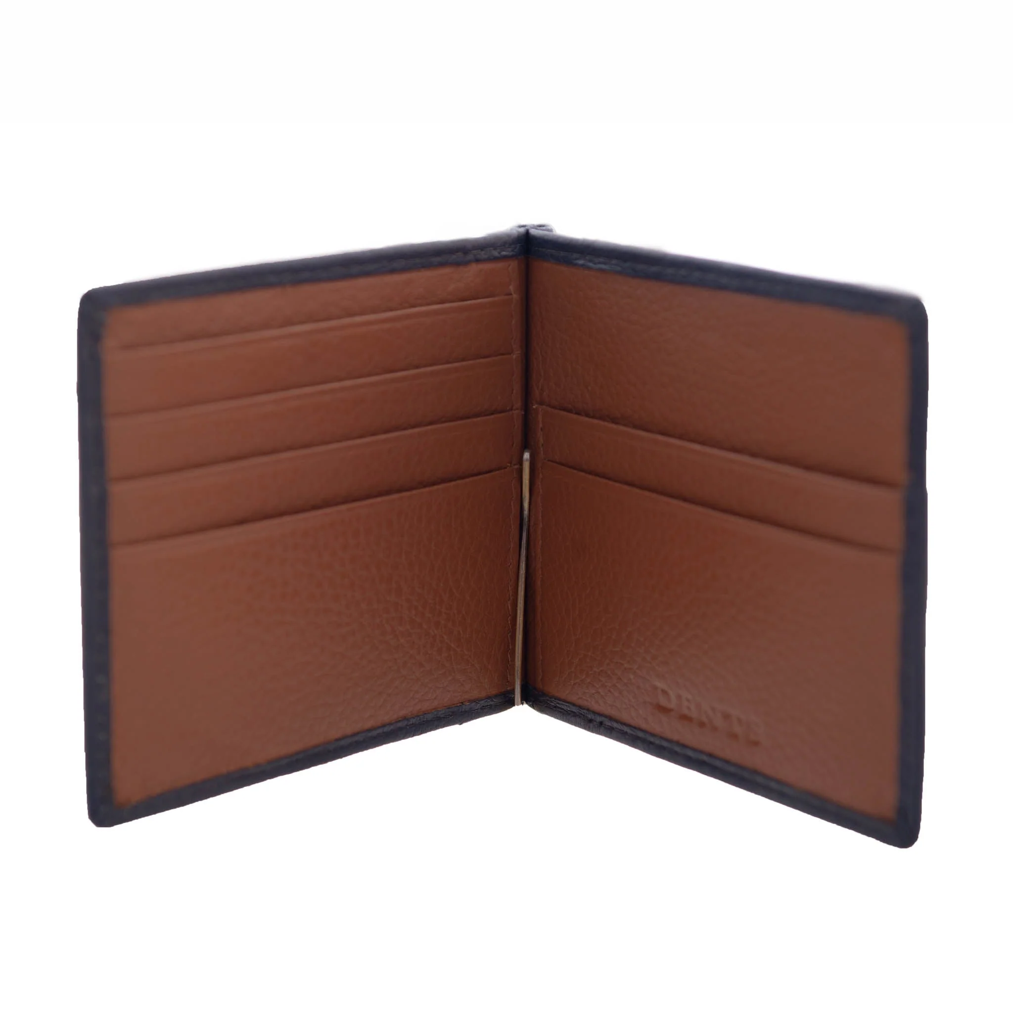 Men's Pebble Grain Leather Bifold Wallet with Money Clip and RFID Blocking - Image 2