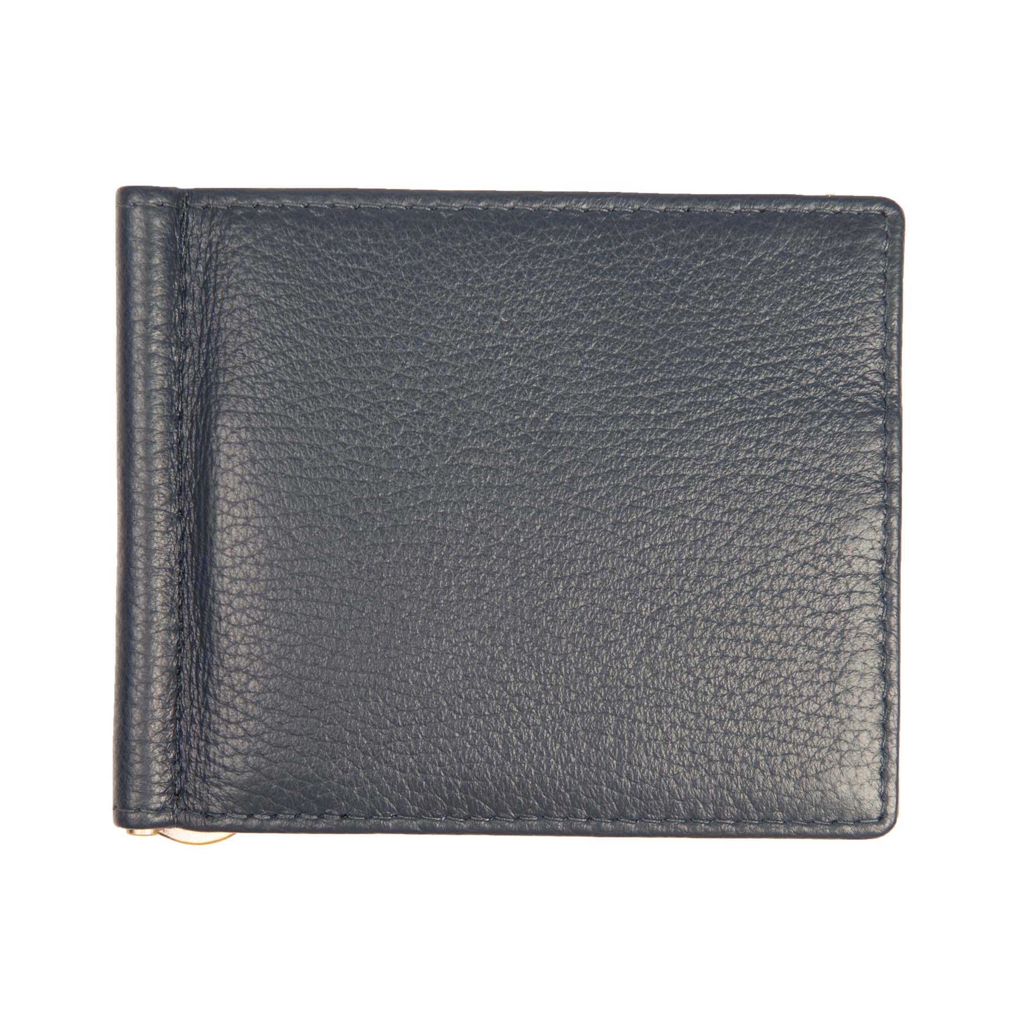 Men's Pebble Grain Leather Bifold Wallet with Money Clip and RFID Blocking - Image 5