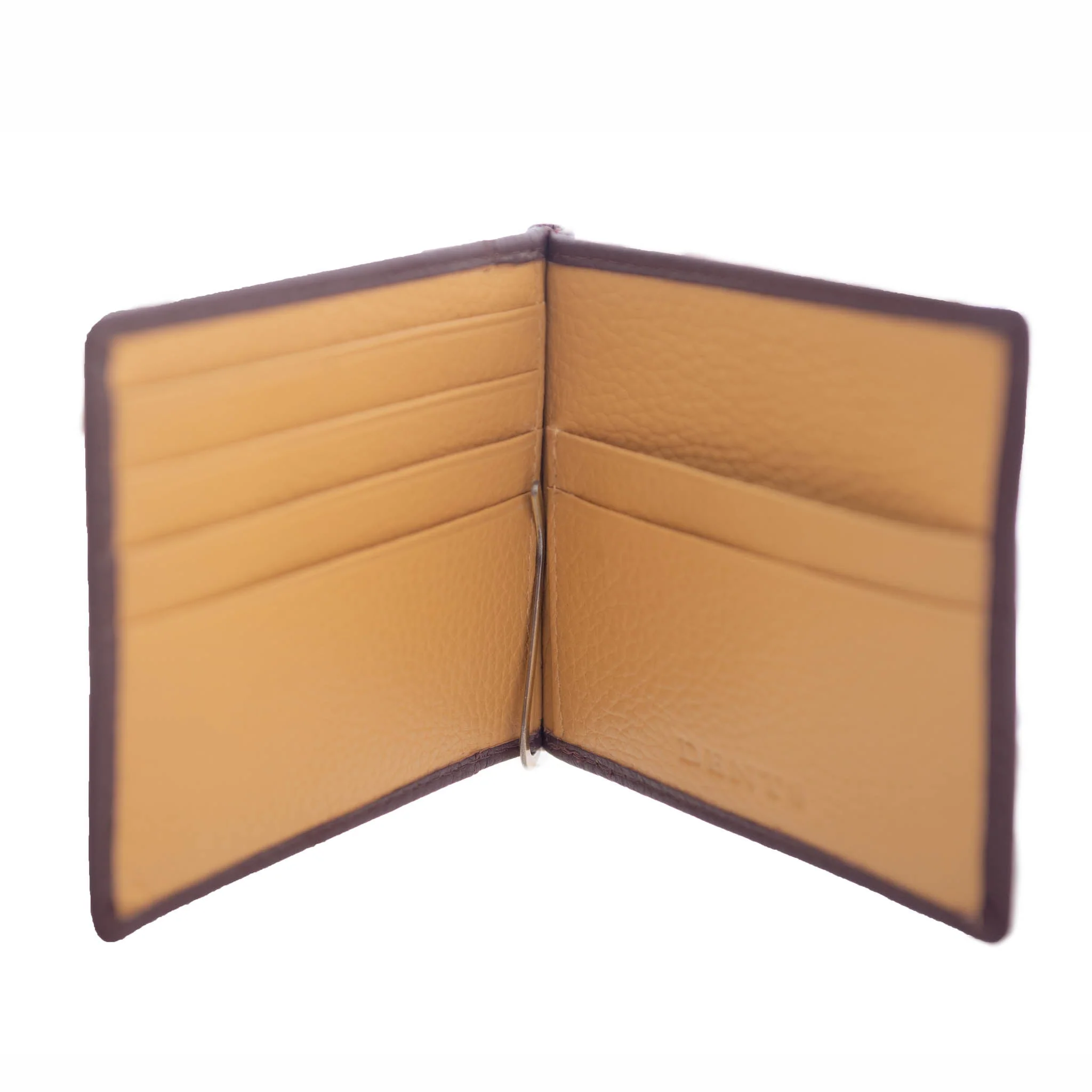 Men's Pebble Grain Leather Bifold Wallet with Money Clip and RFID Blocking - Image 8