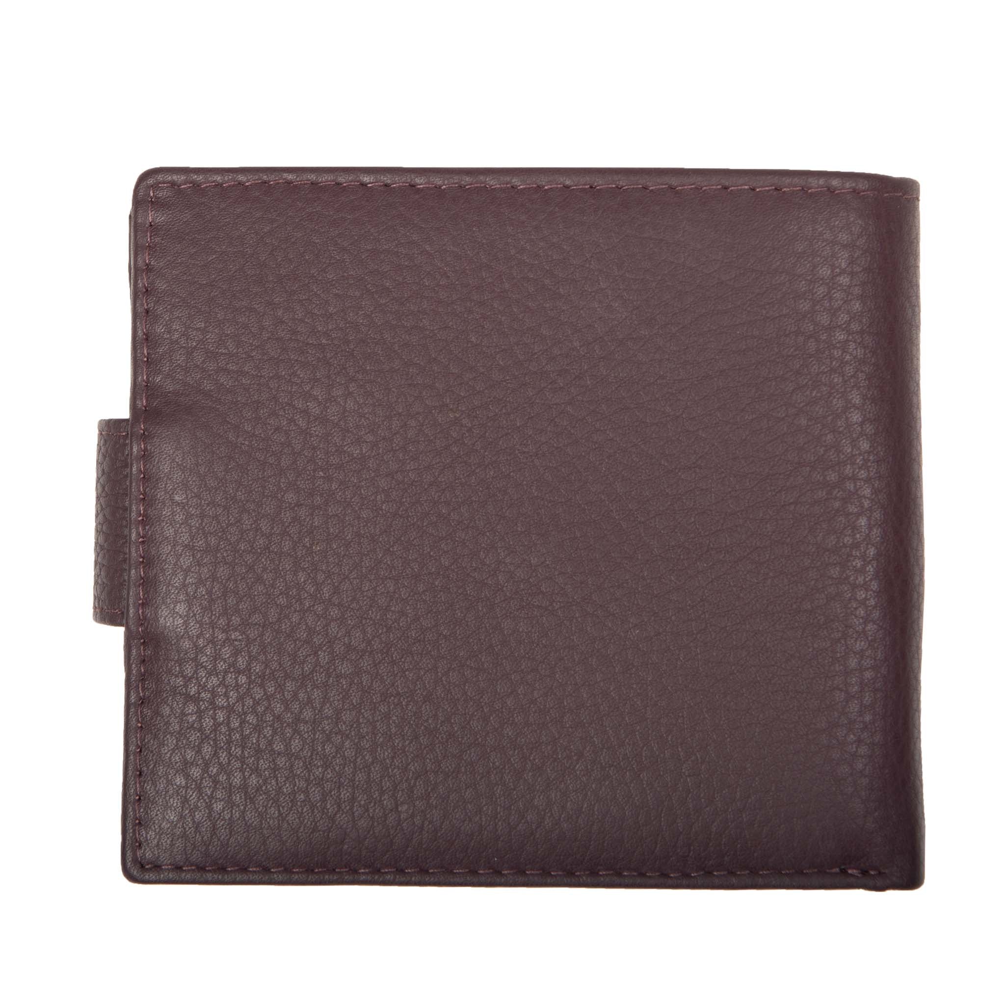 Men's Pebble Grain Leather Bifold Wallet with RFID Blocking and Coin Purse - Image 11