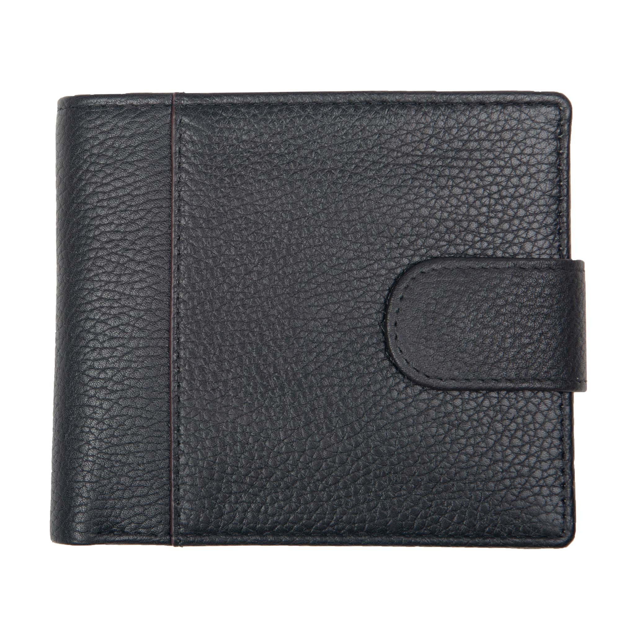 Men's Pebble Grain Leather Bifold Wallet with RFID Blocking and Coin Purse - Image 13