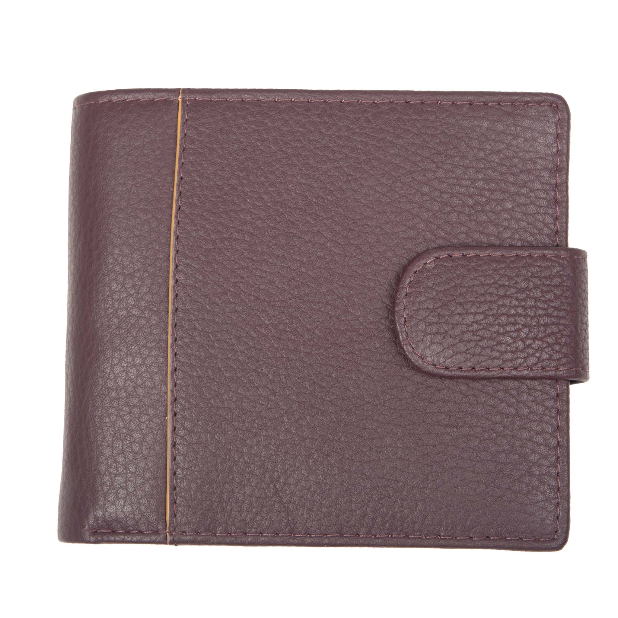 Men's Pebble Grain Leather Bifold Wallet with RFID Blocking and Coin Purse - Image 7