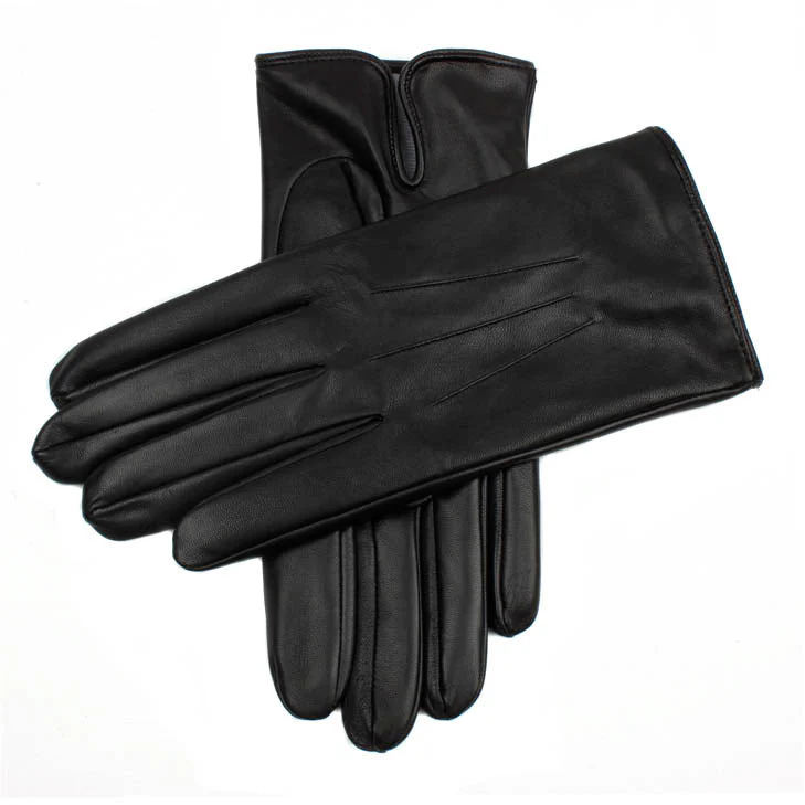 Men's Heritage Three-Point Silk-Lined Leather Gloves - Image 4