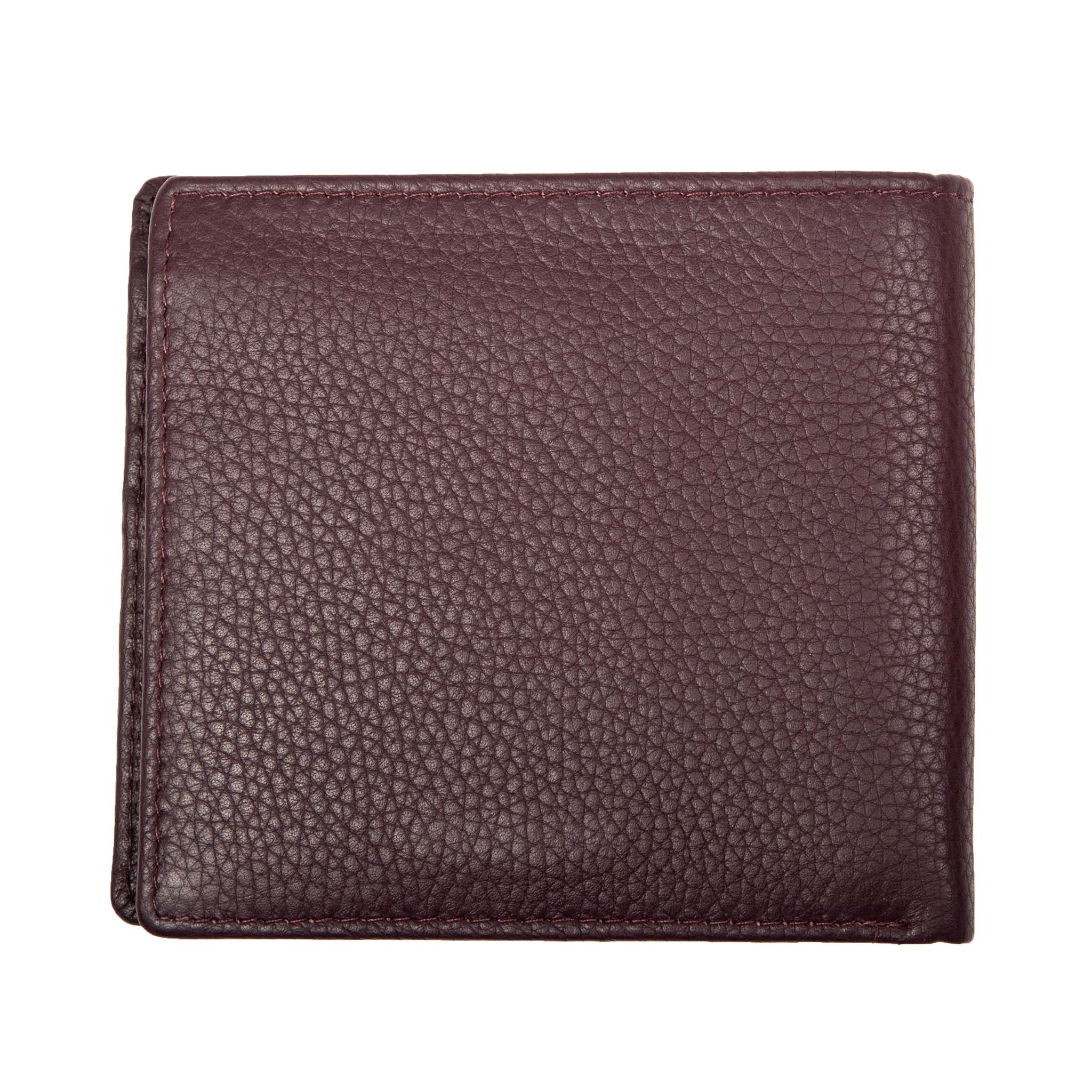 Men's Slim Pebble Grain Leather Bifold Wallet with RFID Blocking - Image 11