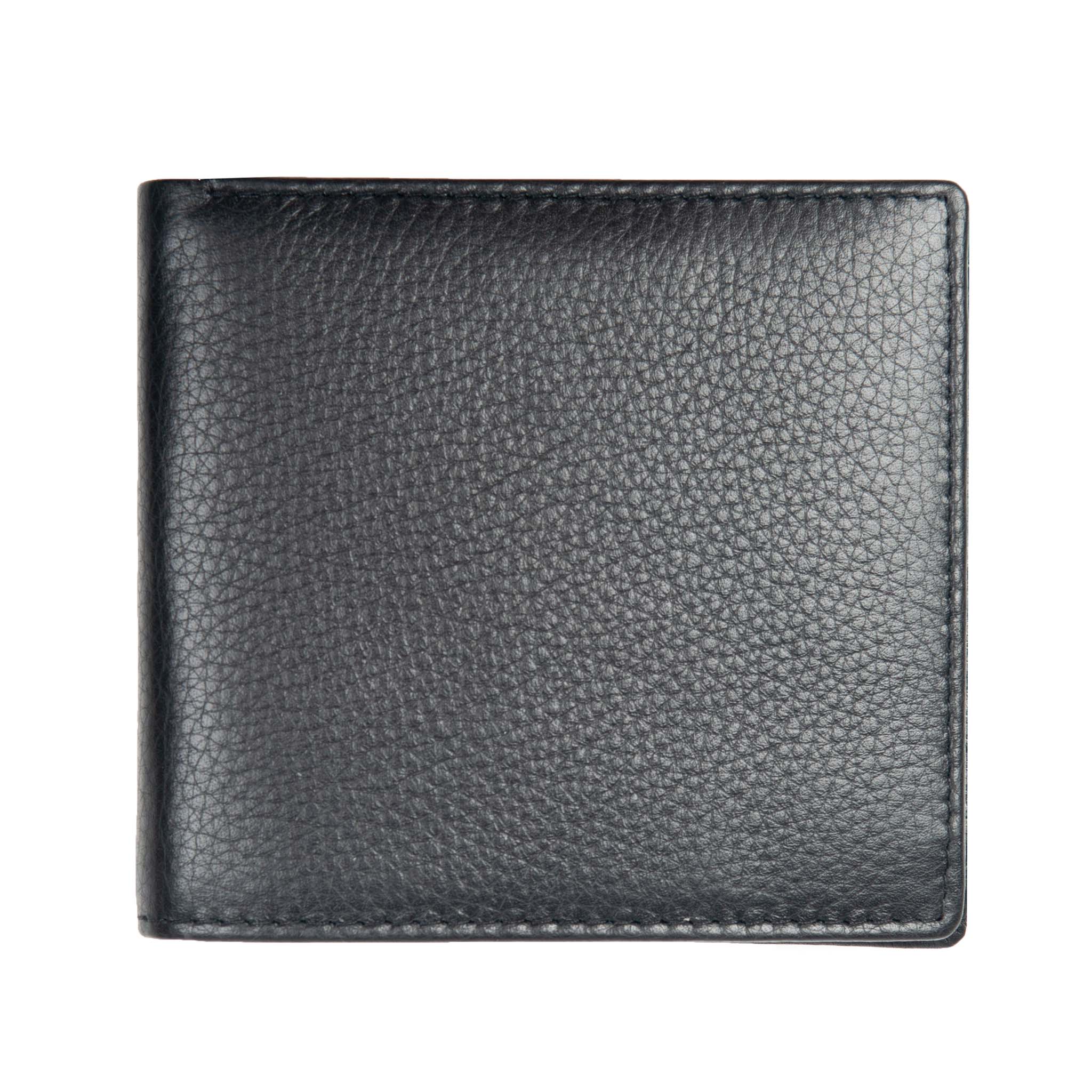Men's Slim Pebble Grain Leather Bifold Wallet with RFID Blocking - Image 17